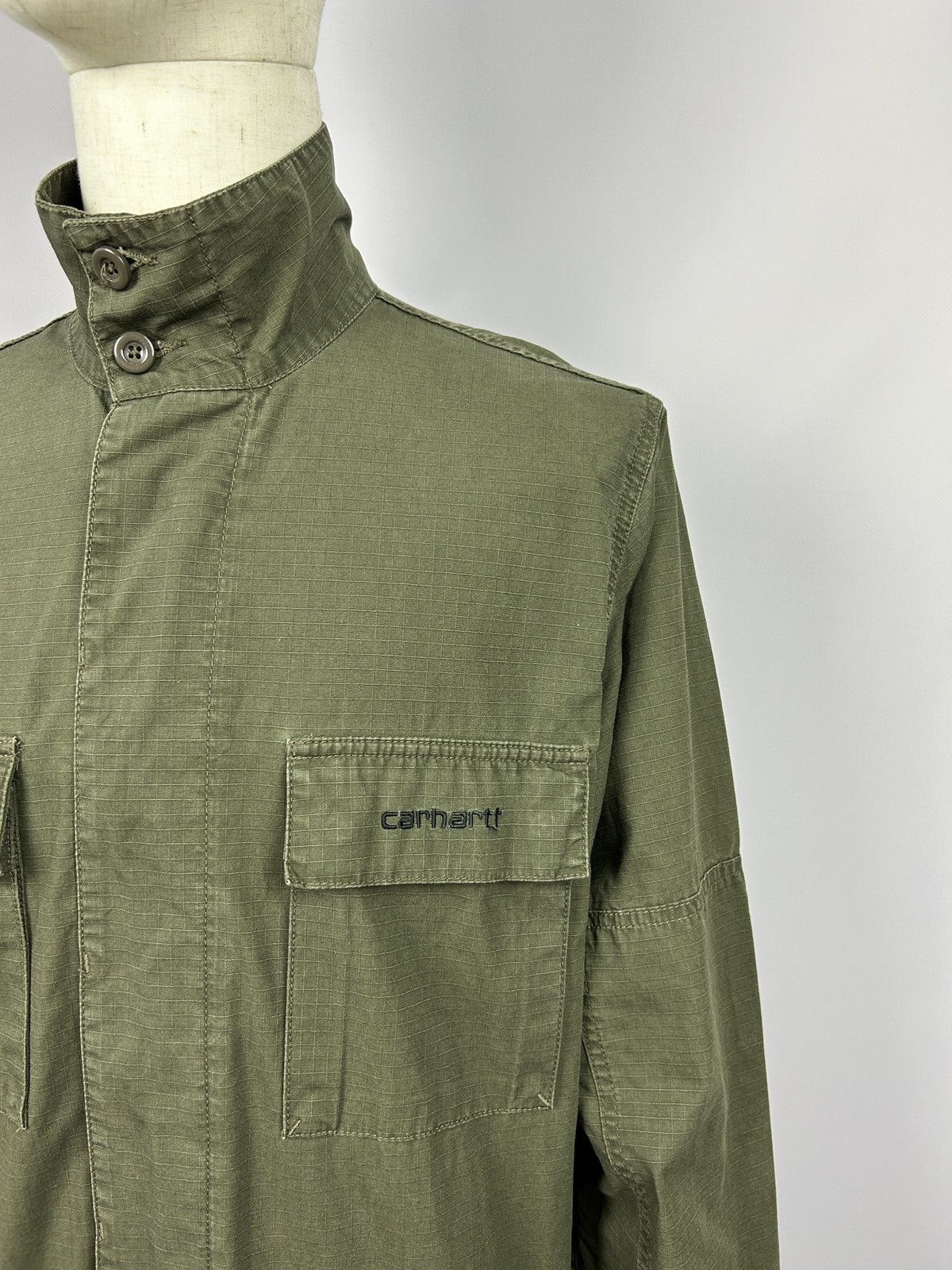 Carhartt × Vintage Vintage Carhartt Force Ripstop Field Bomber Force Jacket 90s Size US L / EU 52-54 / 3 - 3 Thumbnail