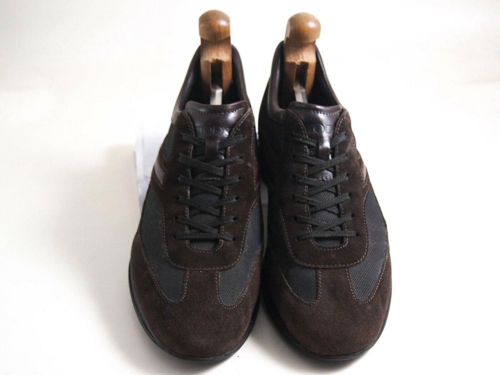 Tod's Tod's Low Top Sneakers Brown Suede Mens US 10 EU 43 Size US 10 / EU 43 - 3 Thumbnail