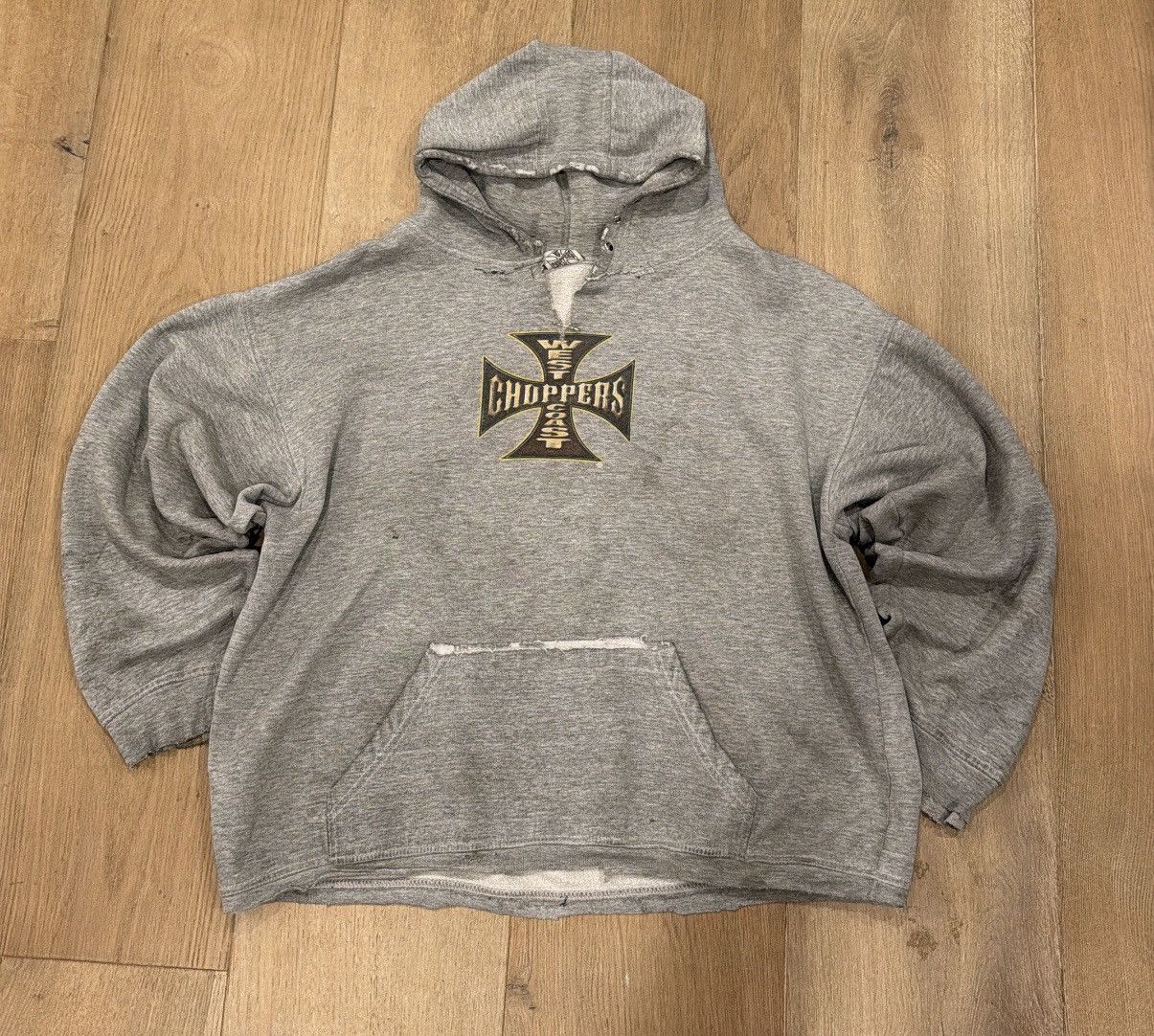 West Coast Choppers Vintage West Coast Choppers Hoodie *CRAZY FADE & DISTRESS* Size US L / EU 52-54 / 3 - 1 Thumbnail