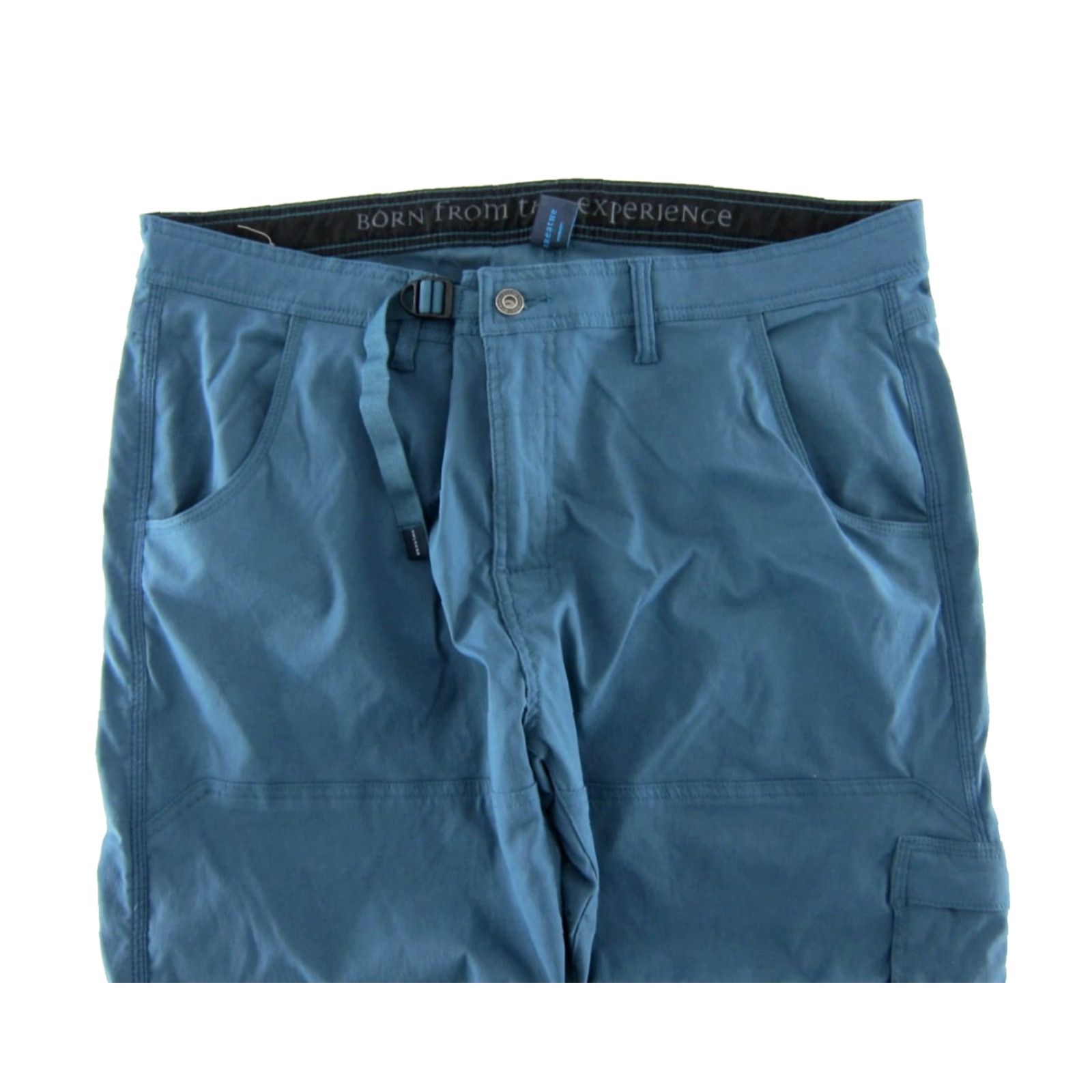 Prana PrAna Blue Nylon Stretch Movement Hike Travel Work Cargo Chino Pant Men 40 X 30 Size US 40 / EU 56 - 3 Thumbnail
