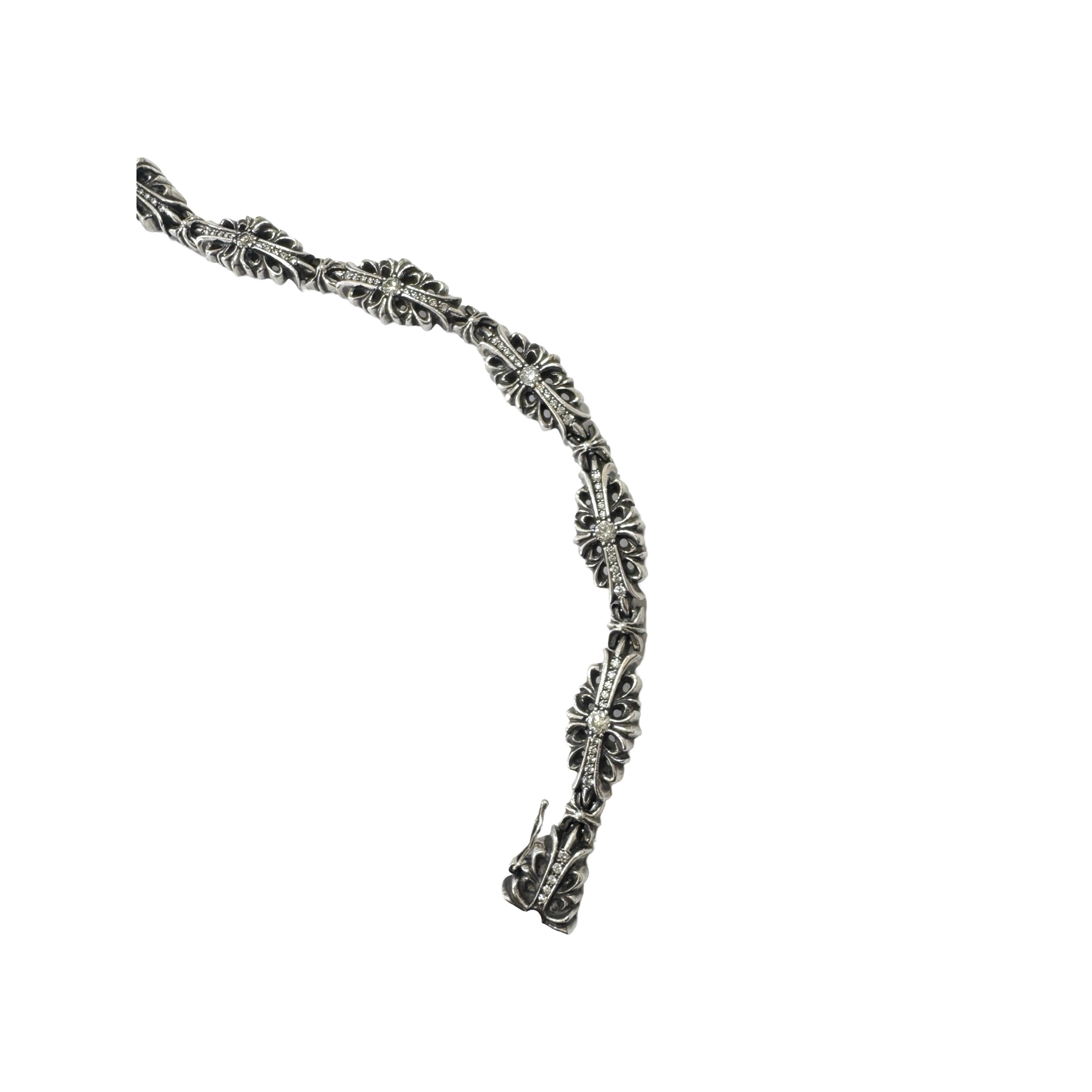 Chrome Hearts Chrome Hearts Diamond Flare Floral Cross 6 Link Size ONE SIZE - 10 Thumbnail