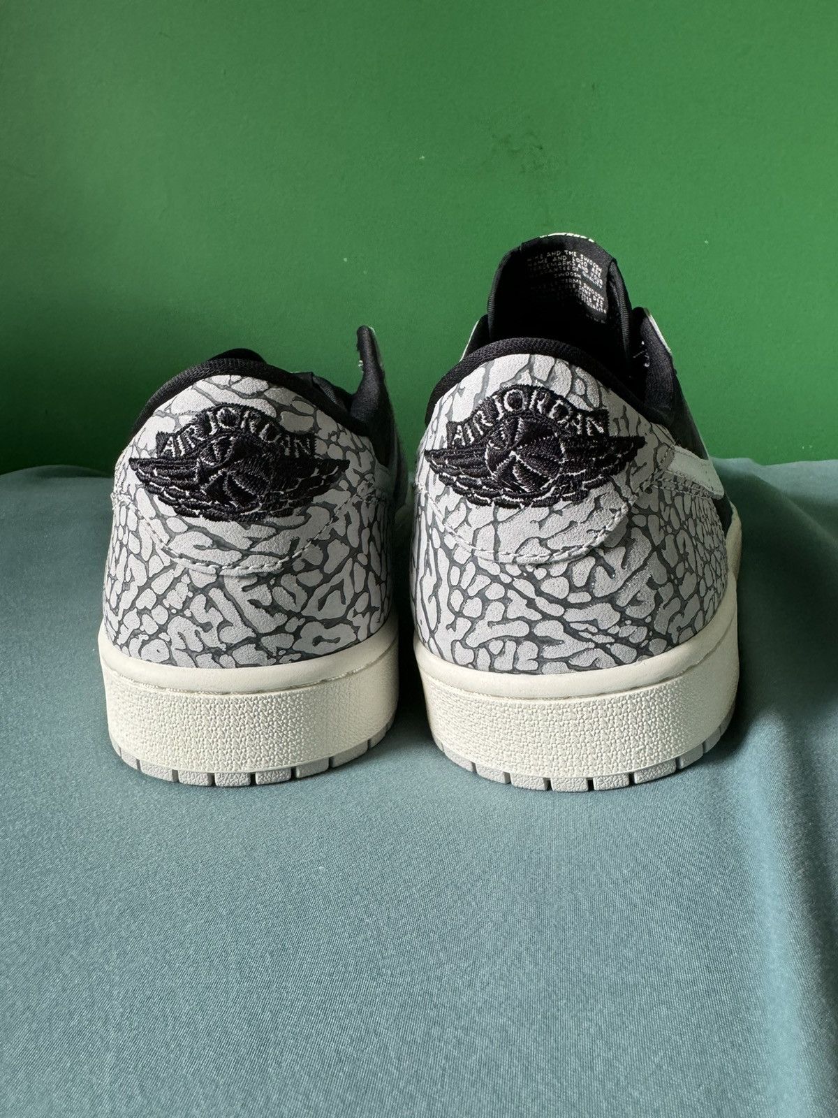 Jordan Brand Nike Air Jordan 1 Low OG Black Cement 2023 Size US 12.5 / EU 45-46 - 3 Thumbnail