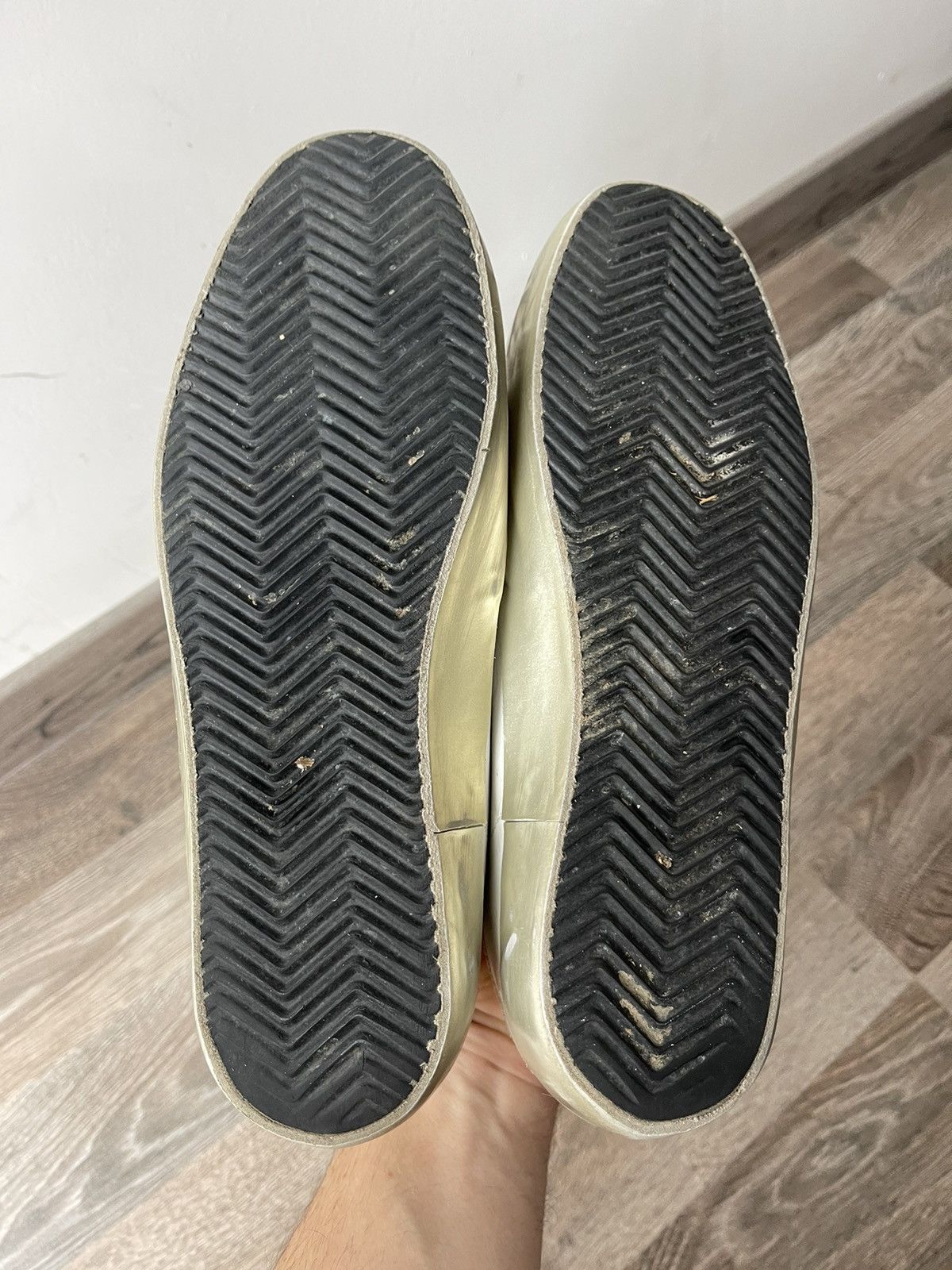Golden Goose Golden Goose Super-Star Sneakers White Gold Glitter Star 39 Size US 9 / IT 39 - 7 Thumbnail