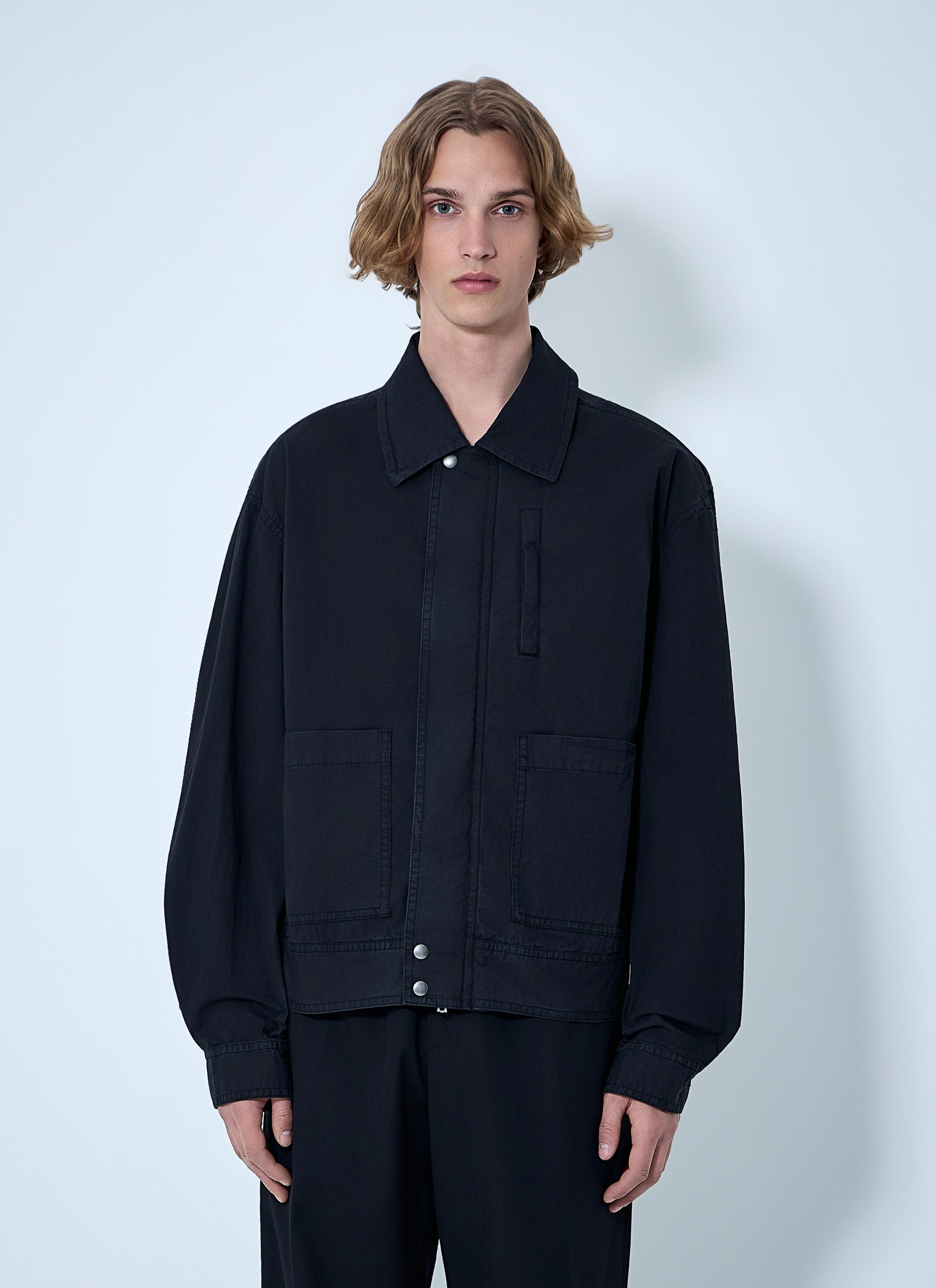 Dries Van Noten Cotton Jacket with Snap Fastening Size US L / EU 52-54 / 3 - 1 Thumbnail