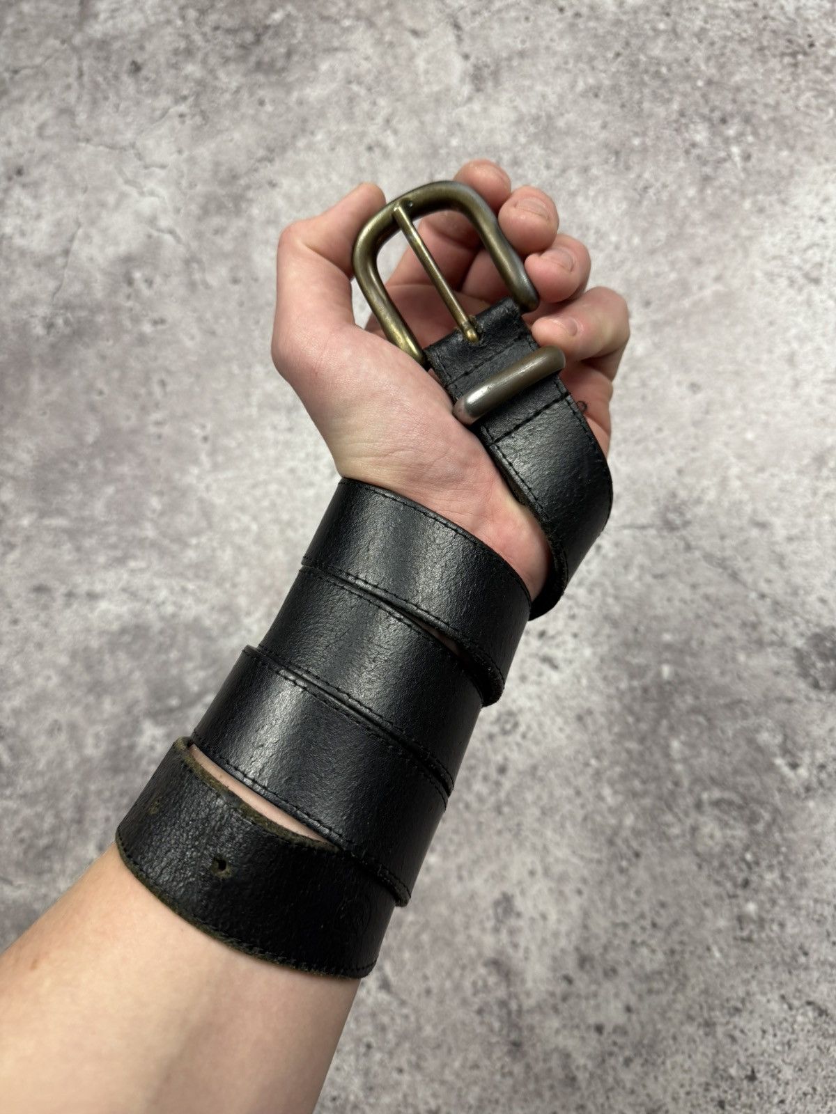 Japanese Brand 00’s NUMBER NINE STYLE JAPAN LEATHER Y2K BELT VINTAGE Size ONE SIZE - 1 Thumbnail