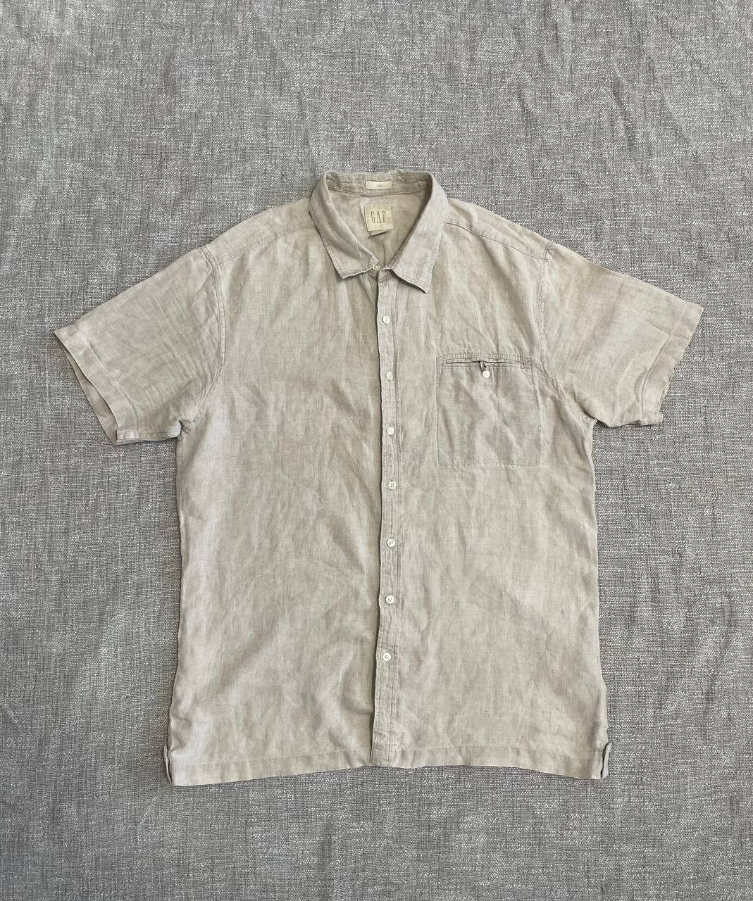 Gap Linen Shirt Men short sleeve Gap Size XL Size US XL / EU 56 / 4 - 1 Thumbnail