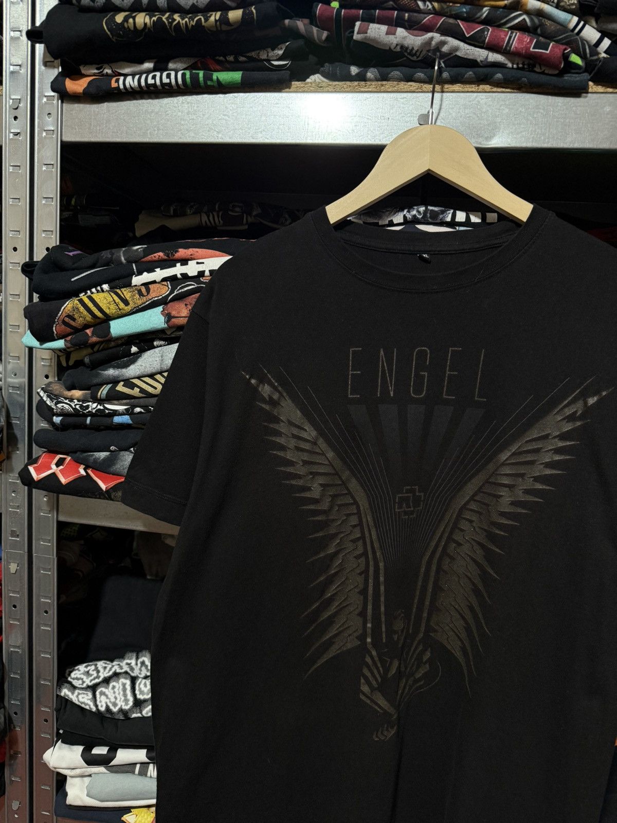 Vintage Vintage 2000’s Rammstein Engel Tour Rock T-Shirt Y2K Size US XXL / EU 58 / 5 - 3 Thumbnail