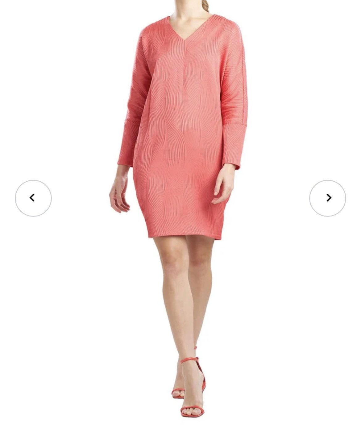 Other Natori Scroll Jacquard Dress WITH POCKETS Coral Size XL / US 12-14 / IT 48-50 - 1 Thumbnail