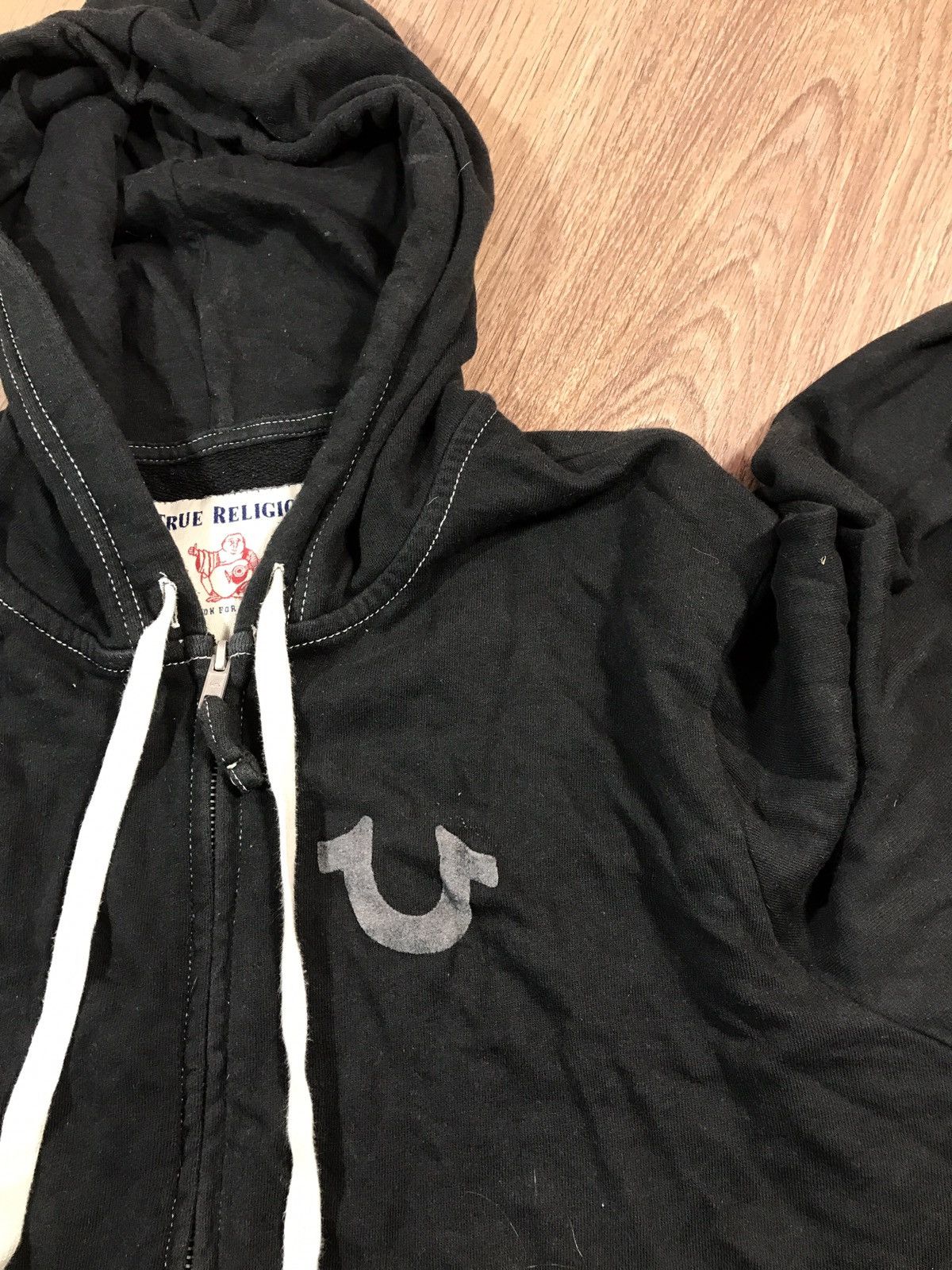 True Religion × Vintage True Religion Zip Hoodie Vintage Y2K Big Logo Size US L / EU 52-54 / 3 - 4 Thumbnail