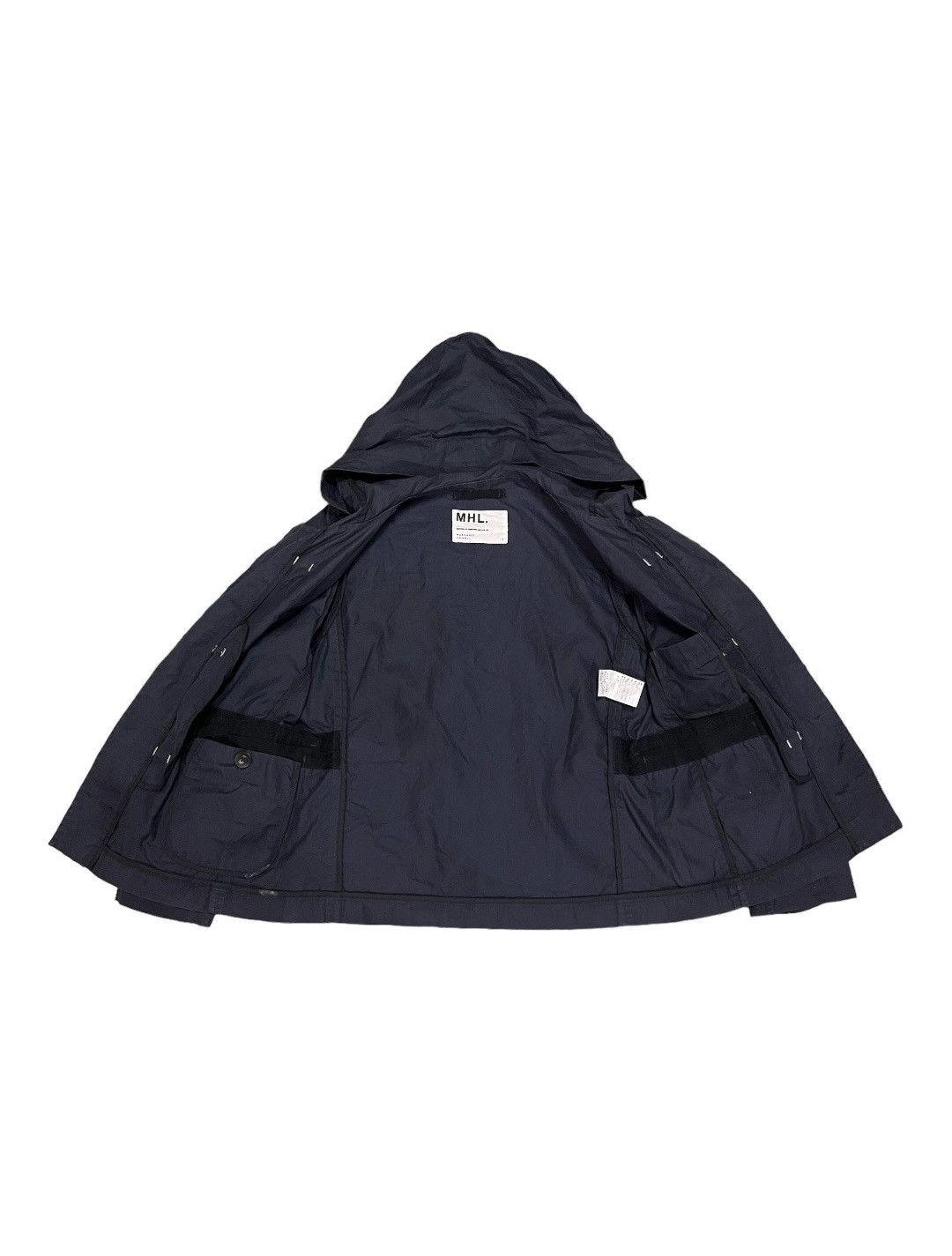 Margaret Howell × Vintage Margaret Howell Duffle Coat Toggle Button Hoodie Jacket Size S / US 4 / IT 40 - 3 Thumbnail