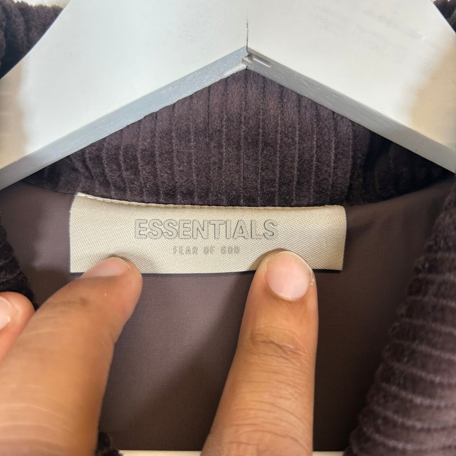 Fear of God Fear of God Essentials Plum Corduroy Jacket Size M Size US M / EU 48-50 / 2 - 3 Thumbnail