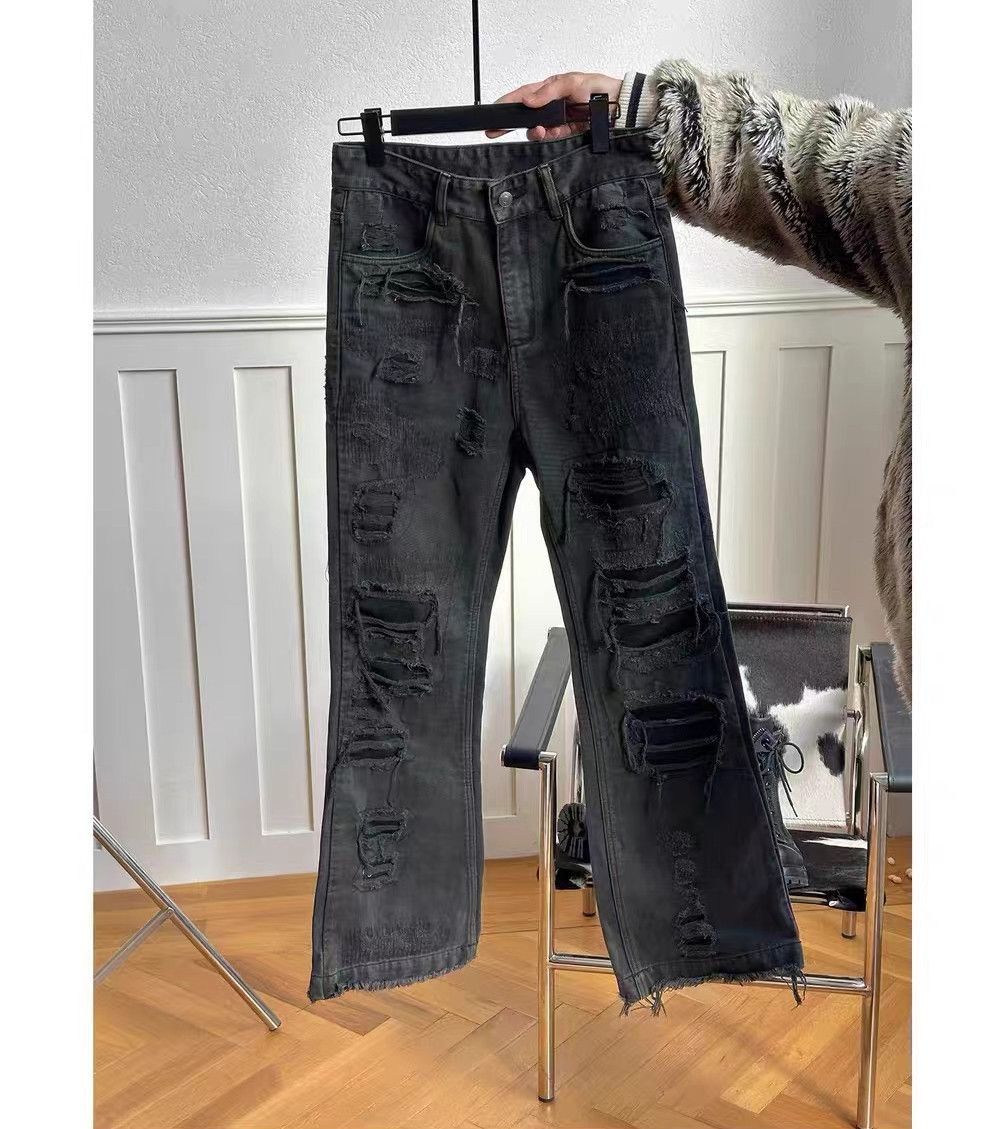 Jean xz vintage distressed faded punk grunge ripped jeans Size US 36 / EU 52 - 1 Thumbnail