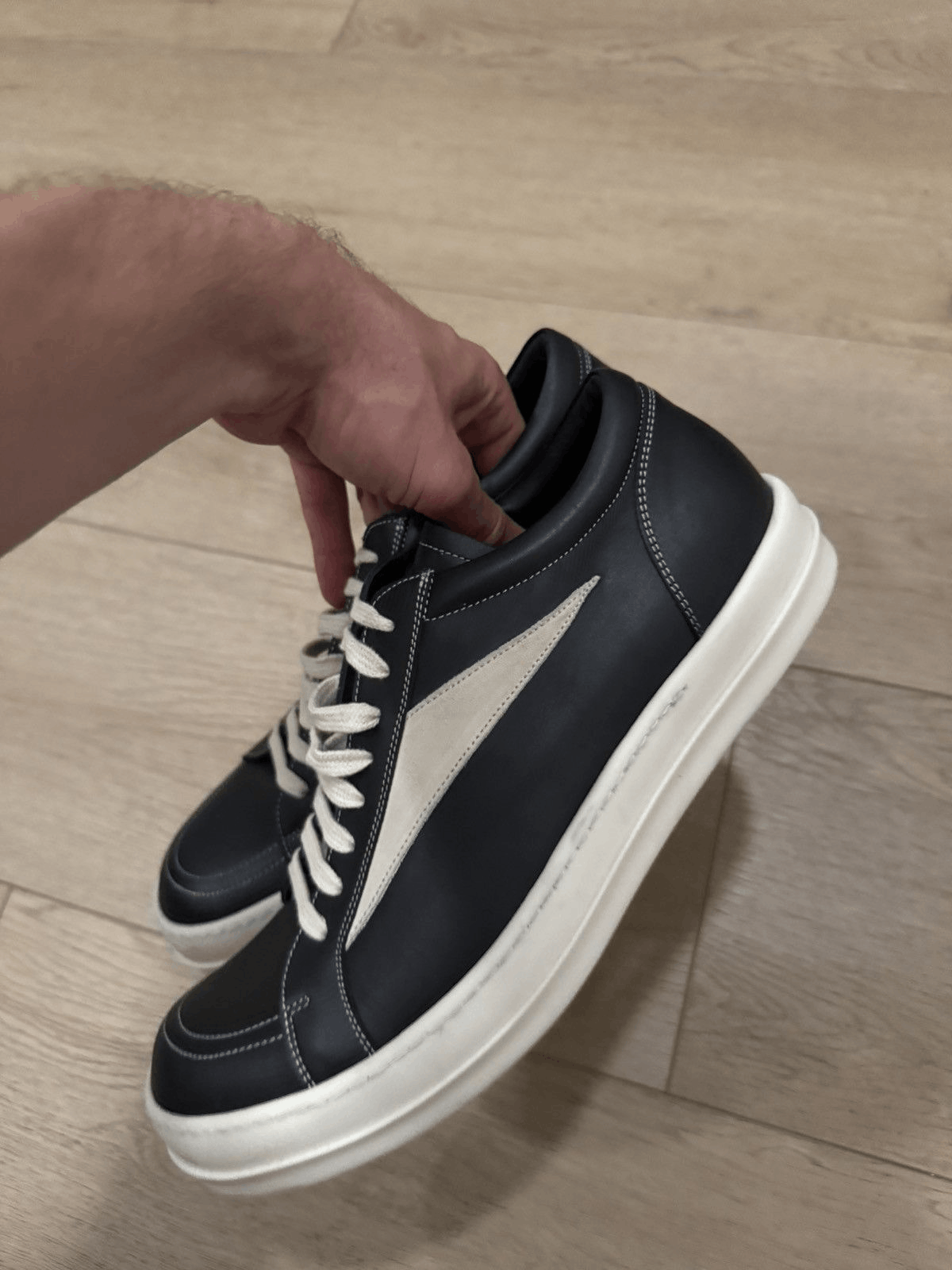 Rick Owens Leather Vintage Vans Sneakers Size US 12 / EU 45 - 7 Thumbnail