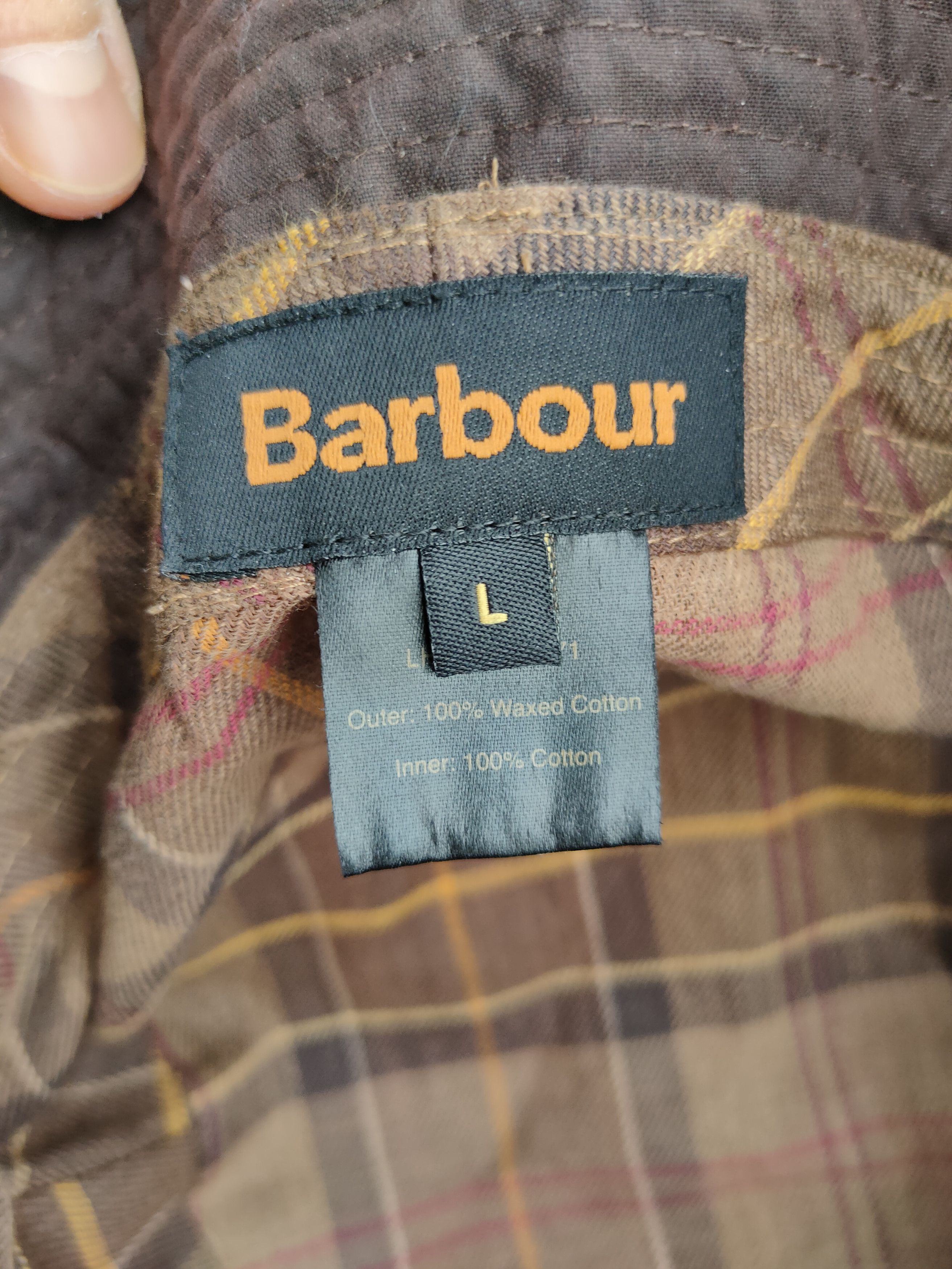 Barbour Vintage Barbour Waxed Bucket Hat Panama Hat Barbour Wax Size ONE SIZE - 7 Thumbnail