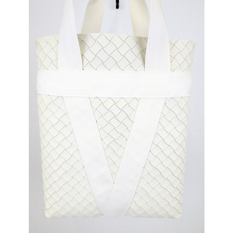 Bottega Veneta o1rshd1 Size: OS / Soft Rubber Borsa Bag in White/Chalk Size ONE SIZE - 10 Thumbnail