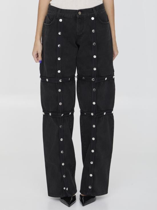 The Attico THE ATTICO Women Straight Pants WCP144 BLACK Size 28" / US 6 / IT 42 - 1 Thumbnail