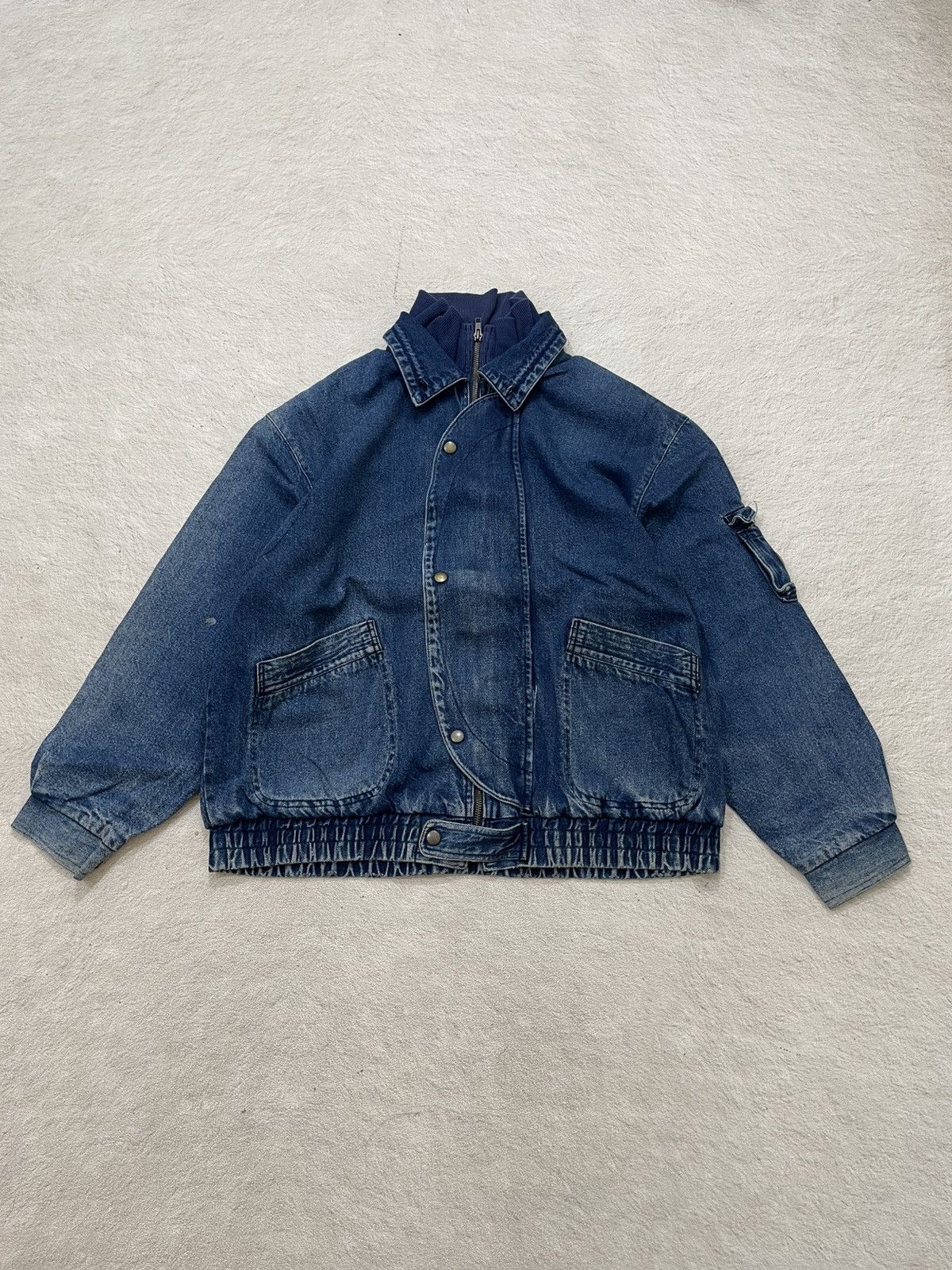 Japanese Brand 2000s Cashbox Japan Wash Denim Jacket Cargo Y2K Hysteric LGB Size US XL / EU 56 / 4 - 1 Thumbnail