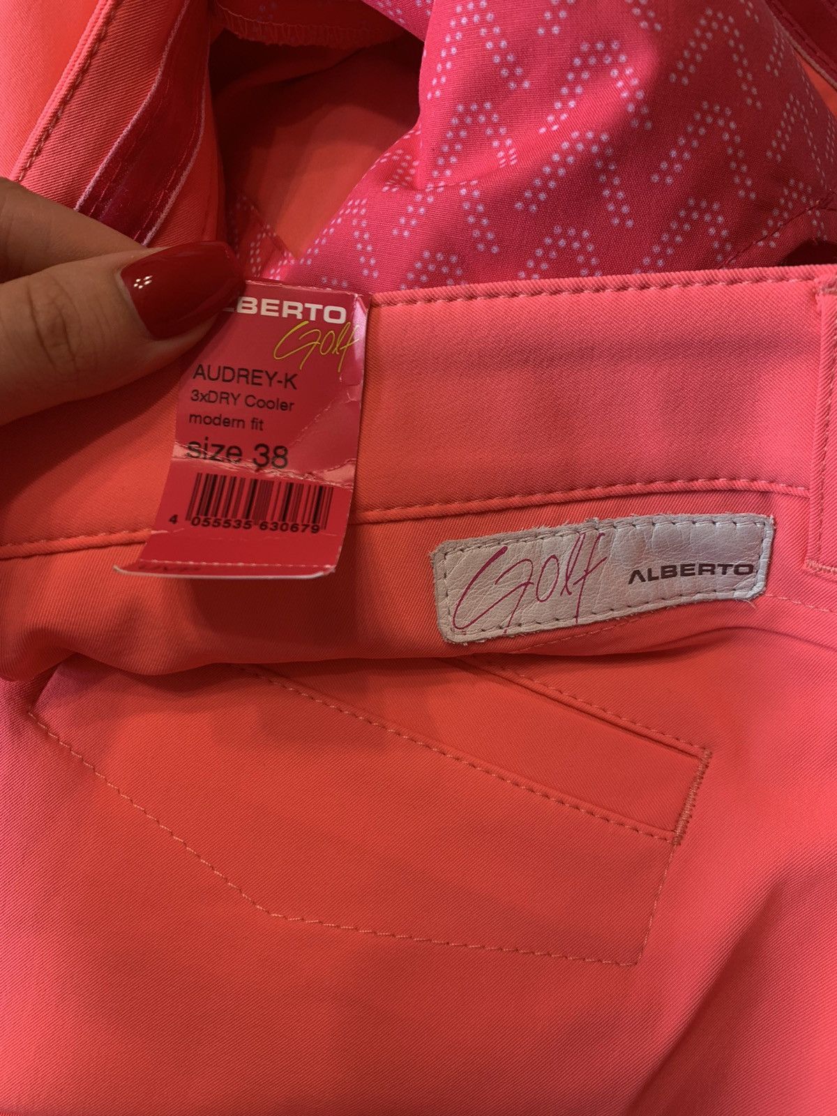 Alberto ALBERTO hot pink golf shorts Size 27" / US 4 / IT 40 - 3 Thumbnail