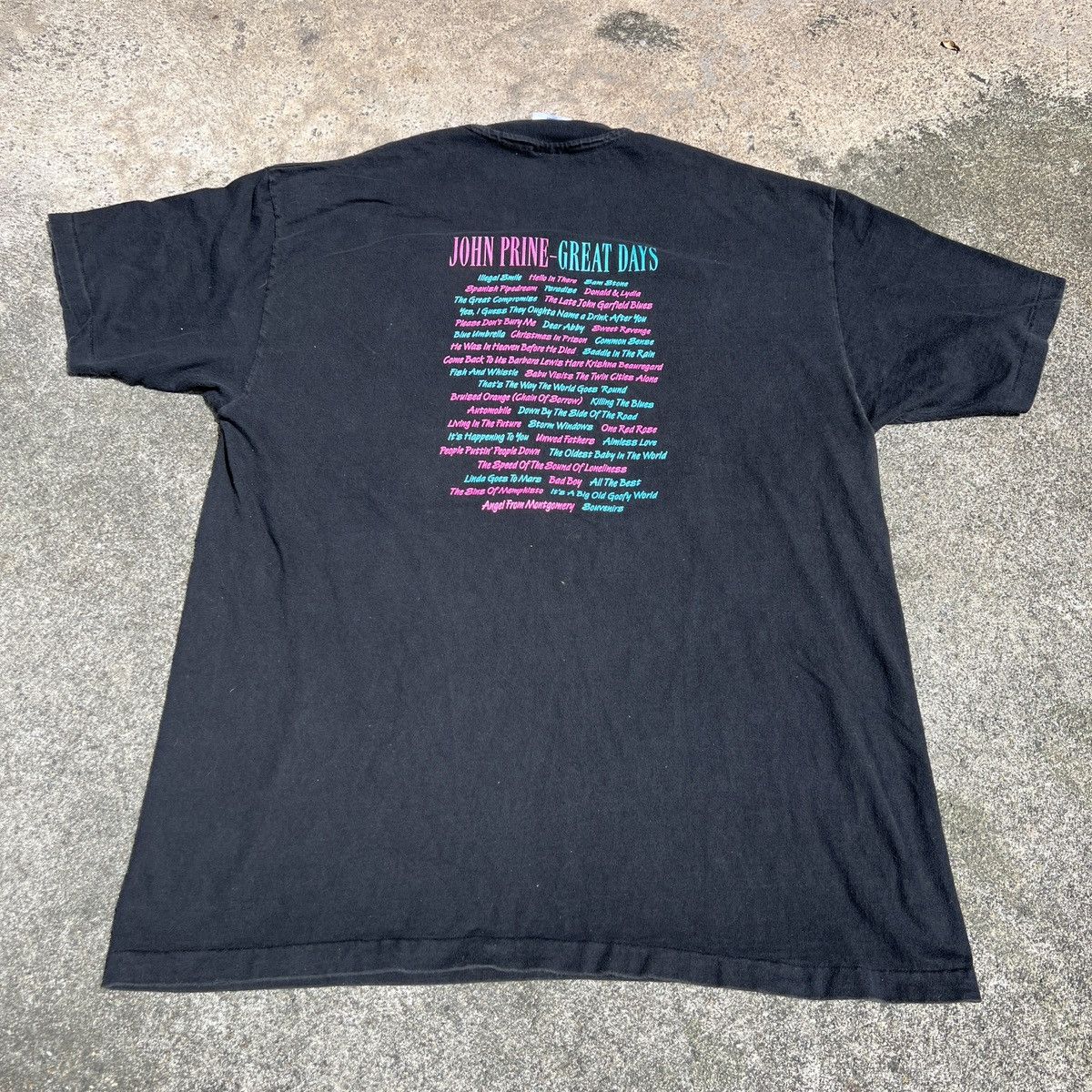 Band Tees × Vintage Vintage 90s John Prine Promo Tee XL Progressive Country folk Size US XL / EU 56 / 4 - 5 Thumbnail