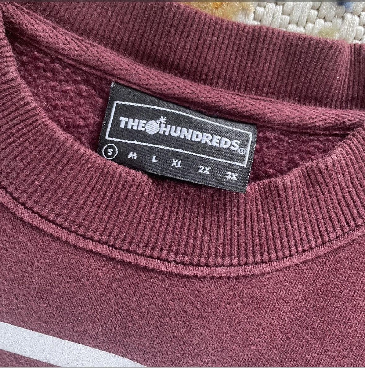 The Hundreds Burgundy The Hundreds Crewneck Size US S / EU 44-46 / 1 - 4 Thumbnail