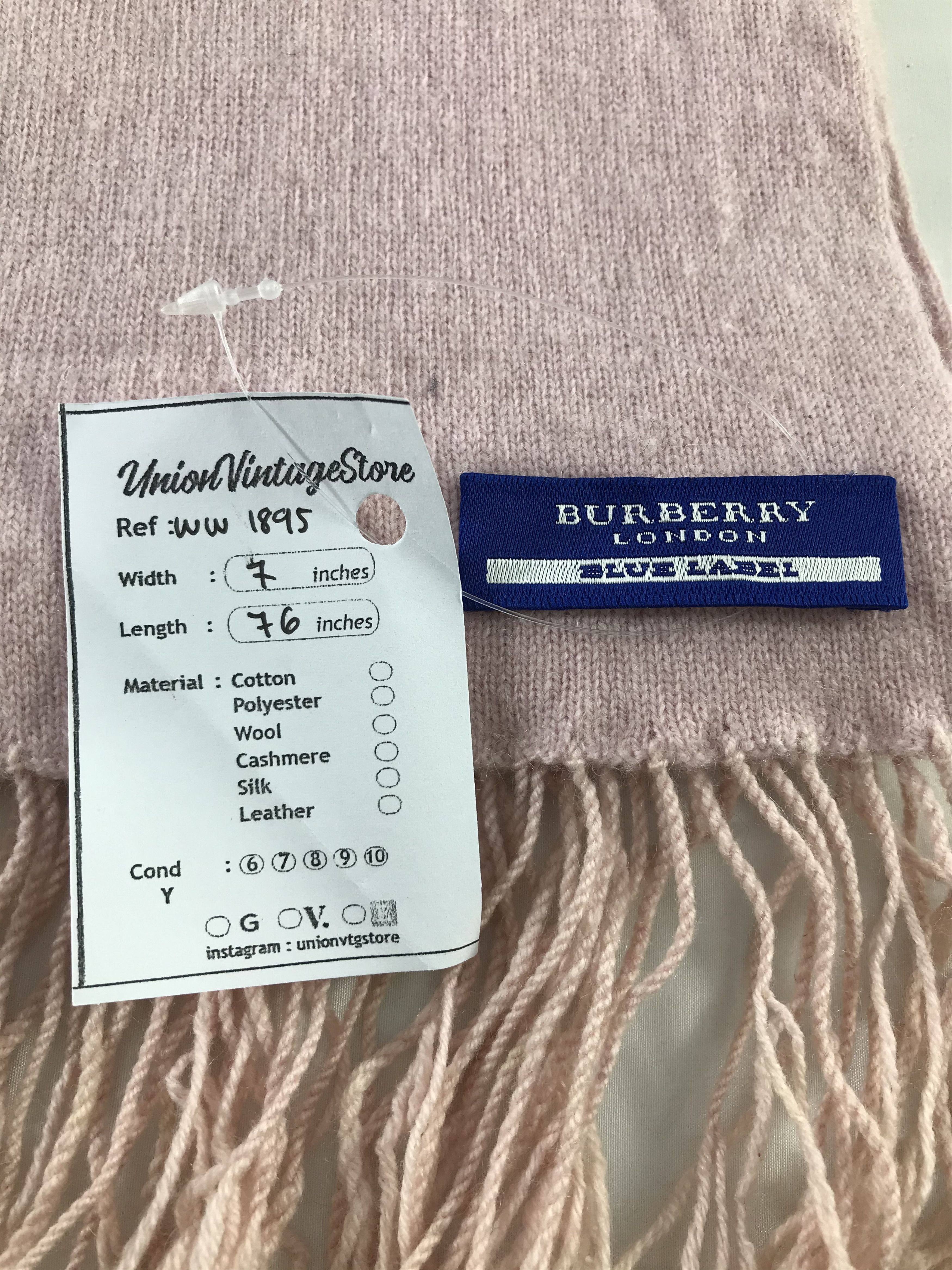 Burberry × Vintage Burberry Scarf / Muffler / Neckwear - WW1895 Size ONE SIZE - 4 Thumbnail