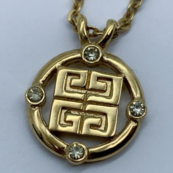 Givenchy Vintage Givenchy G Logo Gold-Plated Pendant Necklace Size ONE SIZE - 4 Thumbnail