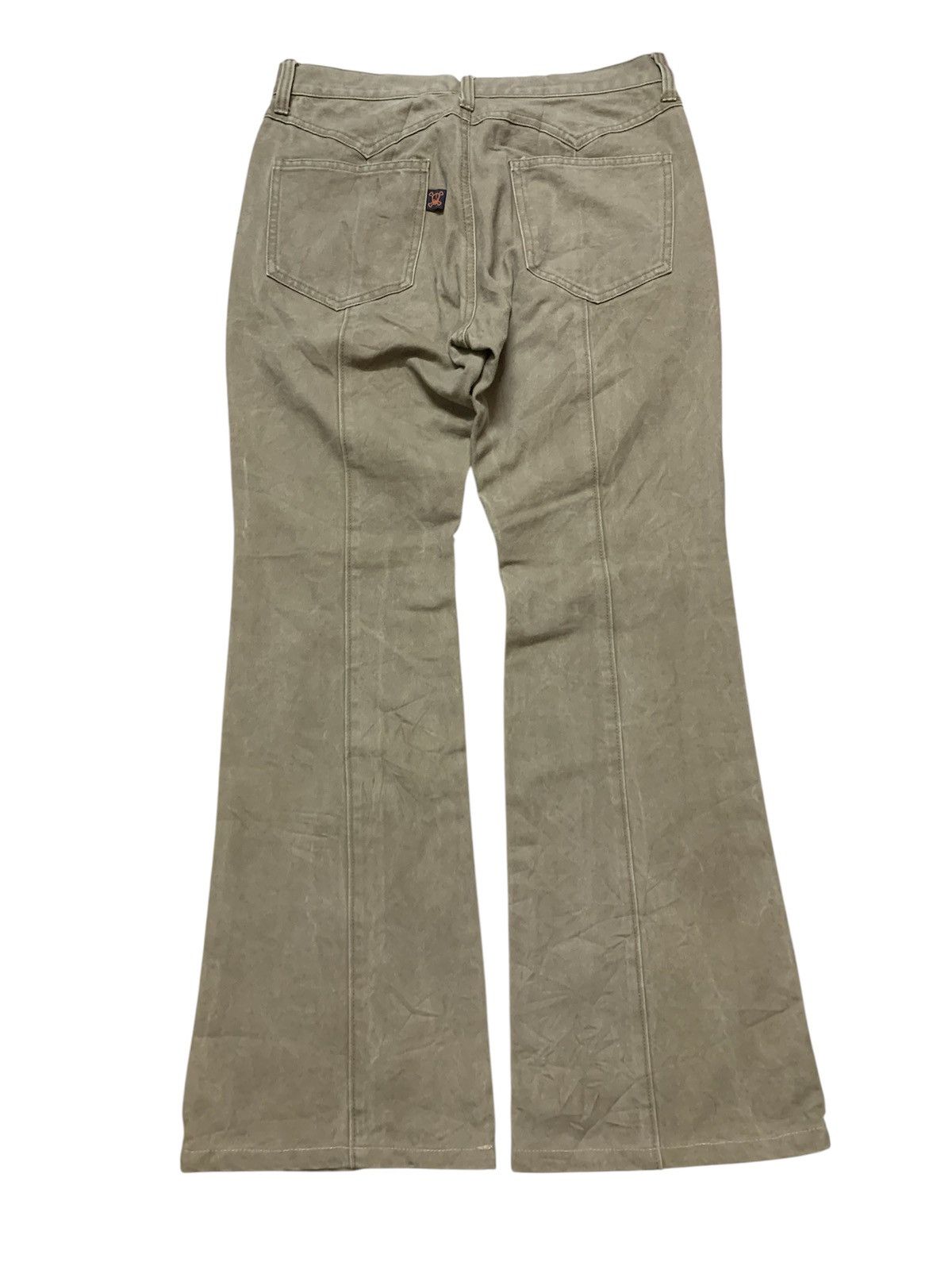 291295=Homme Flare Canvas Cyberpunk Gimmick Pants Size US 30 / EU 46 - 2 Thumbnail
