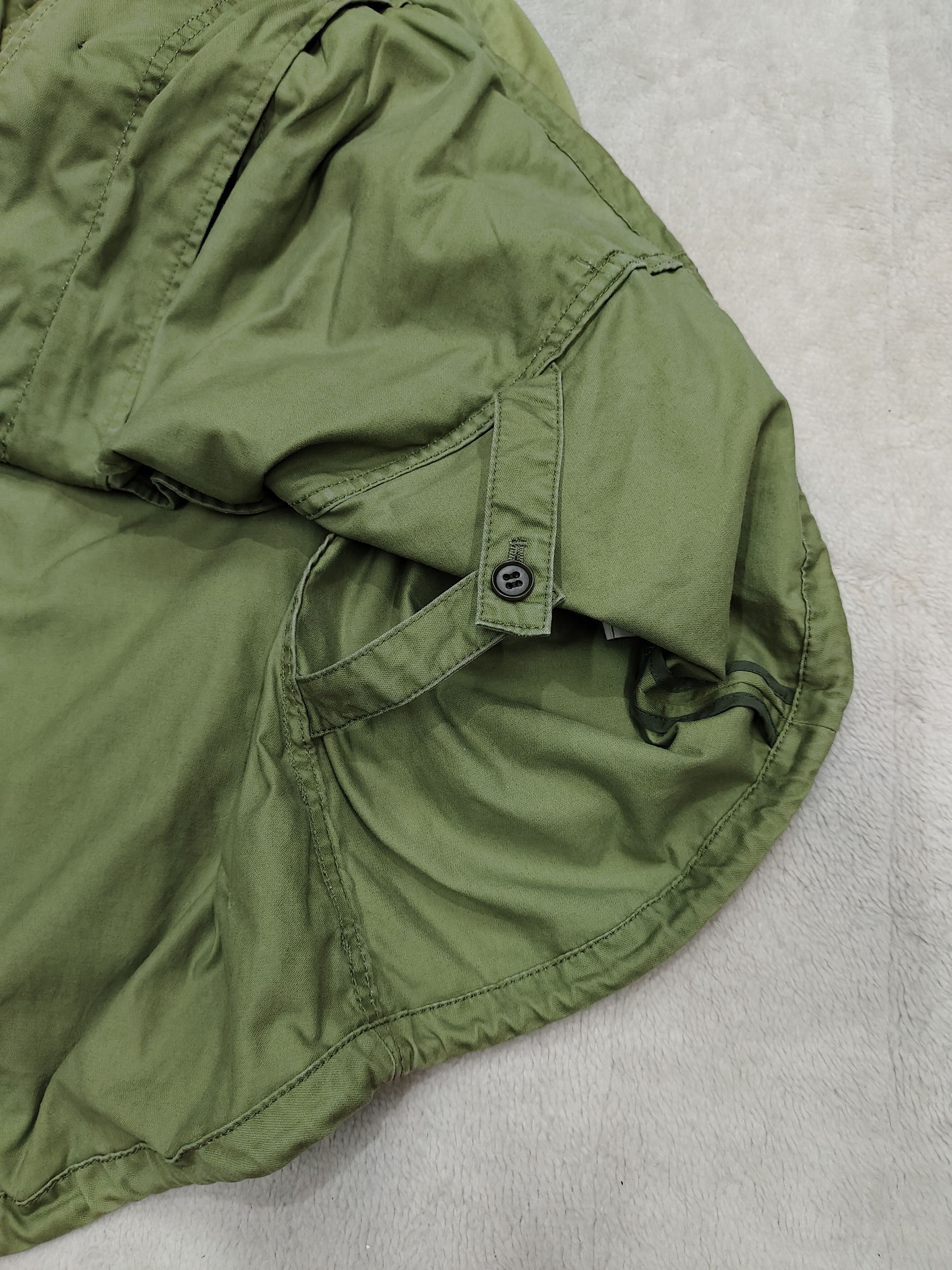 Japanese Brand Slobe Iena🇯🇵 Military Hooded Olive Batwing Cape Jacket Size M / US 6-8 / IT 42-44 - 6 Thumbnail