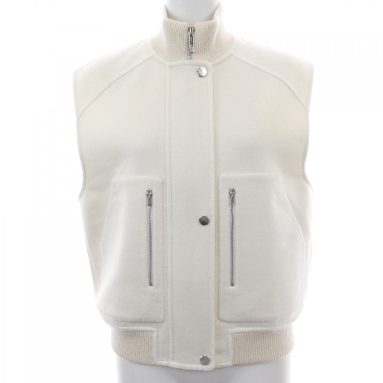 Hermes Hermes Hermes Cashmere Vest Textile Tops DUTY FREE for USA Size ONE SIZE - 1 Thumbnail