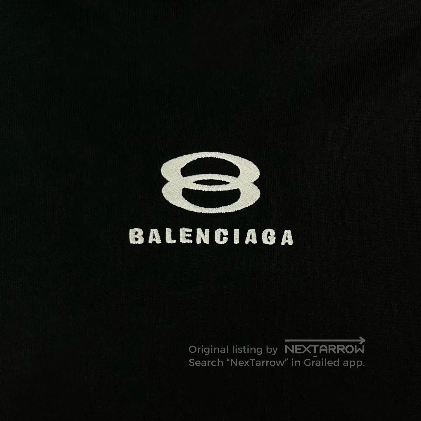 Balenciaga Balenciaga FW23 Black Embroidered Logo Hoodie. Size US M / EU 48-50 / 2 - 4 Thumbnail