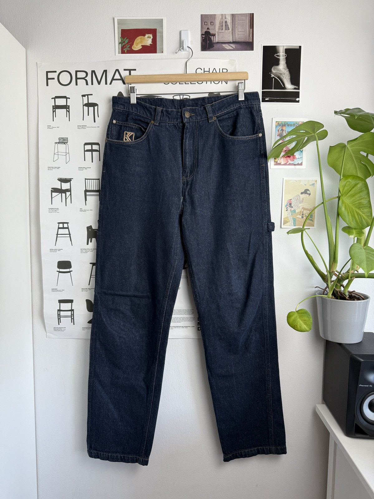 Karl Kani × Vintage Vintage y2k Karl kani baggy denim carpenter pants M skate 90s Size US 34 / EU 50 - 2 Thumbnail