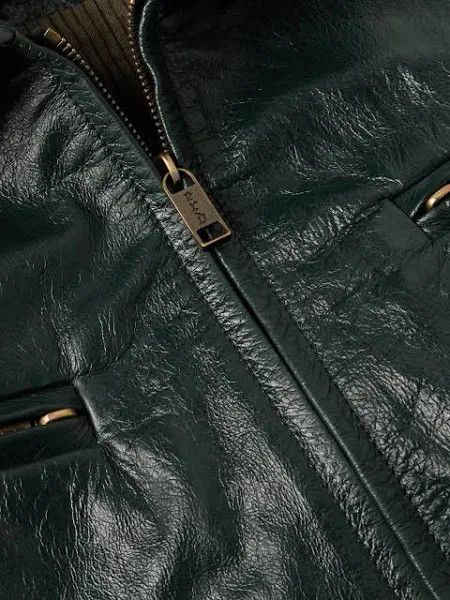 Enfants Riches Deprimes o1w1db10925 Leather Jacket in Forest Green Size US XL / EU 56 / 4 - 2 Thumbnail