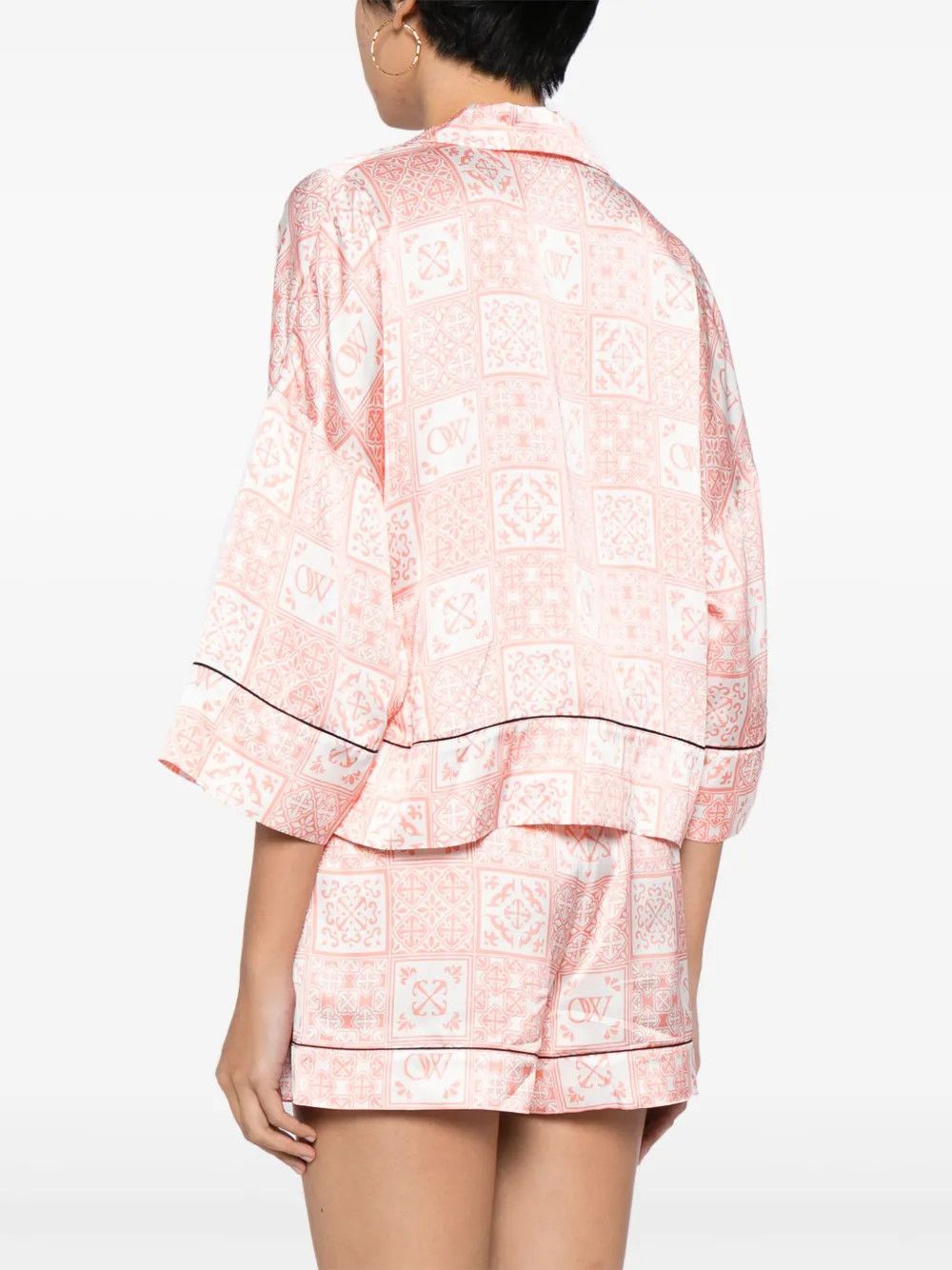 Off-White o1y1225 Patterned Shirt in Multicolor Size XS / US 0-2 / IT 36-38 - 4 Thumbnail