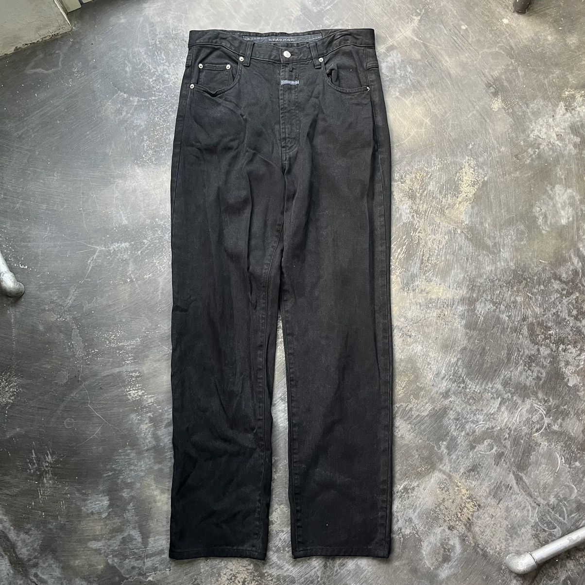 image of Marithe Francois Girbaud Black Denim Pants, Men's (Size 33)