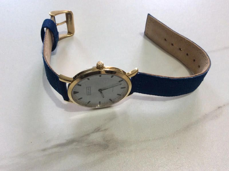 Designer Shore men's white dial blue strap watch Size ONE SIZE - 3 Thumbnail