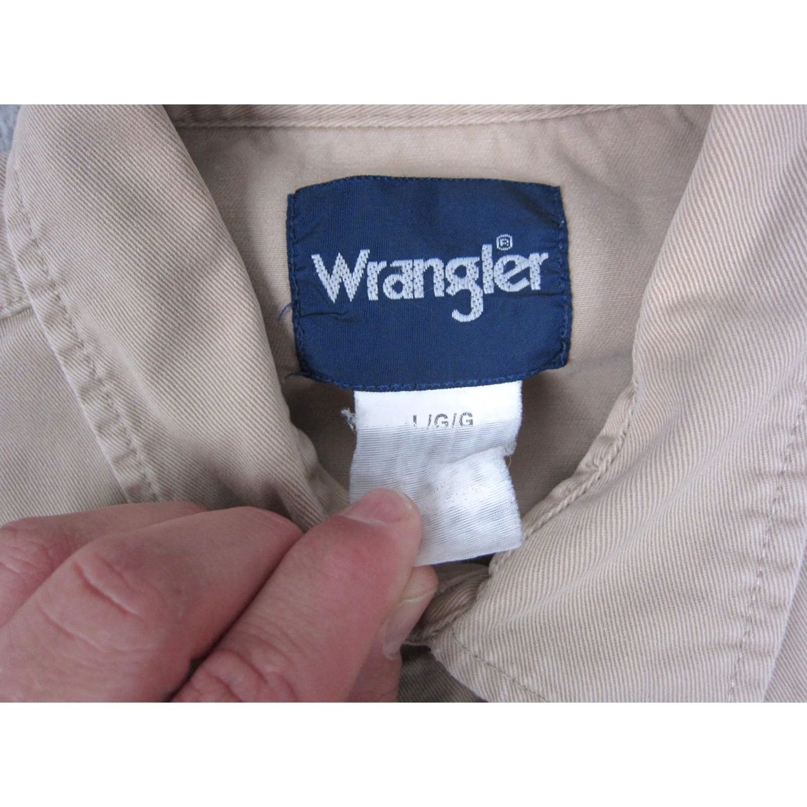 Wrangler VINTAGE Wrangler Shirt Womens L Brown Pearl Snap Western Cowboy Rodeo Canvas Size L / US 10 / IT 46 - 4 Thumbnail