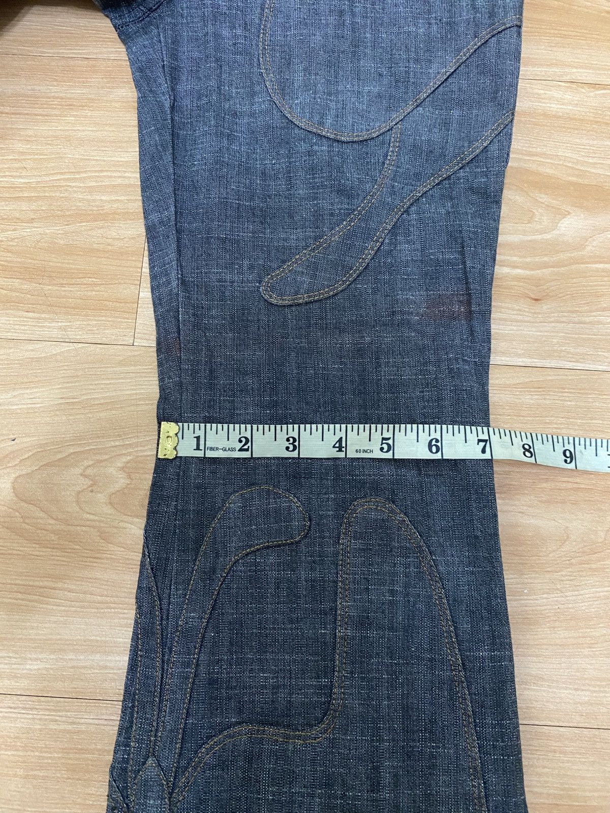 Japanese Brand LA TENDA WAXED BLACK BOOTCUT DENIM NICE DESIGN VERY RARE Size 31" - 20 Thumbnail