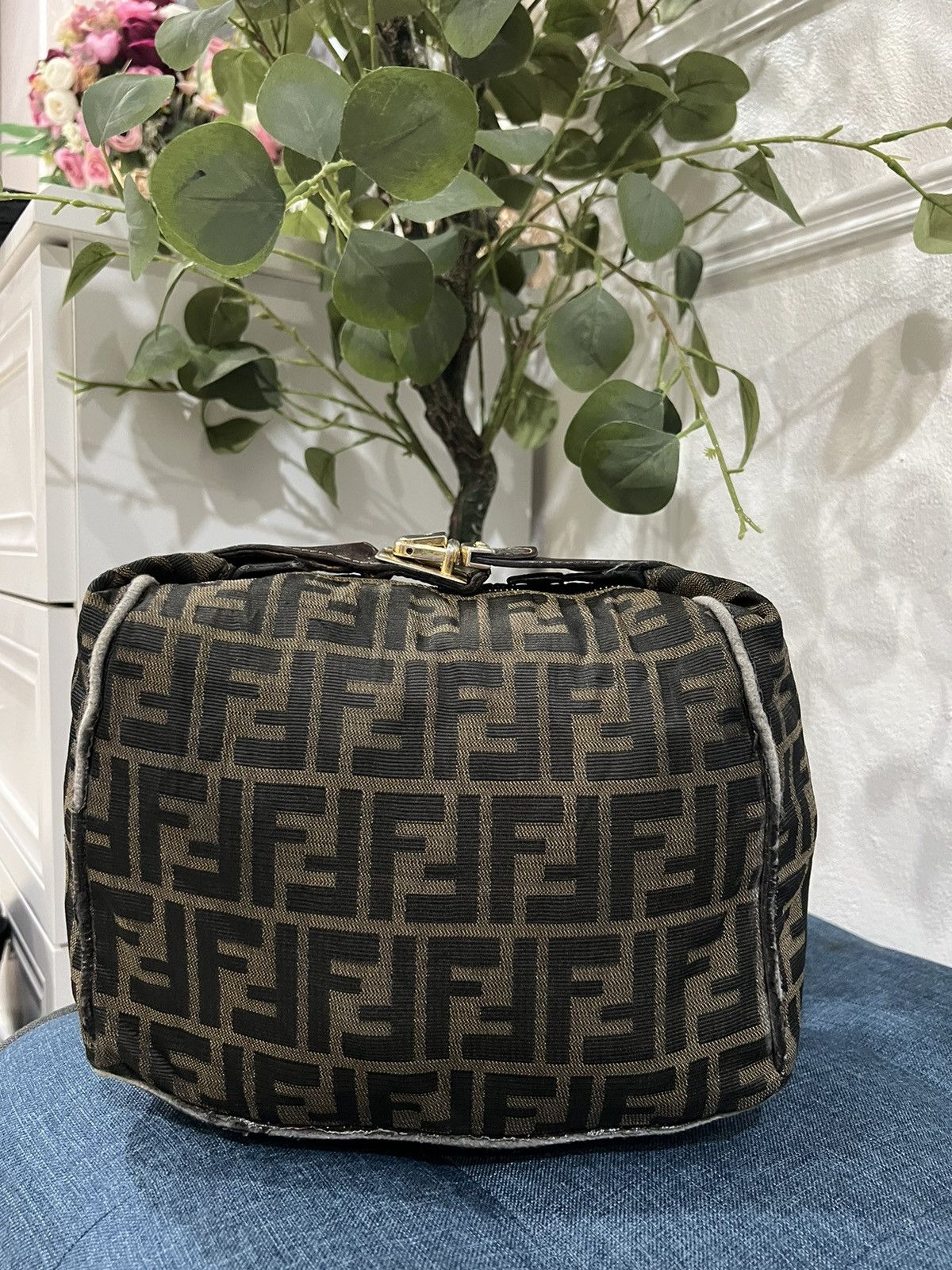 Fendi × Vintage VINTAGE FENDI ZUCCA VANITY CASE BAG Size ONE SIZE - 2 Thumbnail