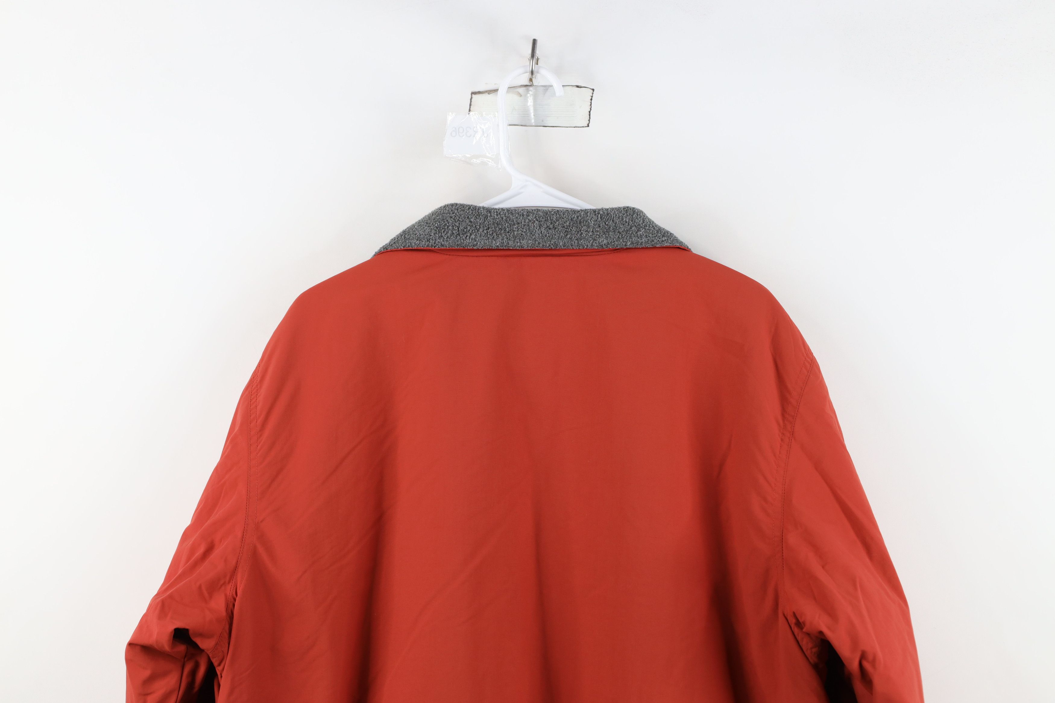 L.L. Bean Vintage LL Bean Fleece Lined Full Zip Bomber Jacket Orange Size US L / EU 52-54 / 3 - 14 Thumbnail
