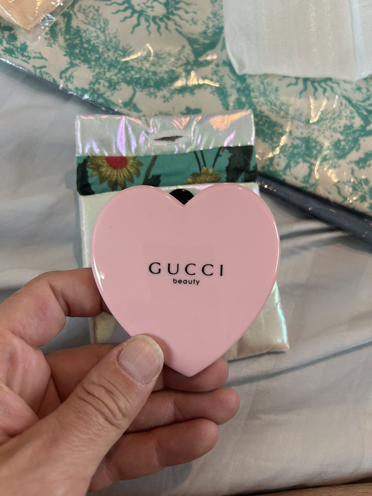 Designer × Gucci Gucci beauty mirror with pouch Size ONE SIZE - 1 Thumbnail