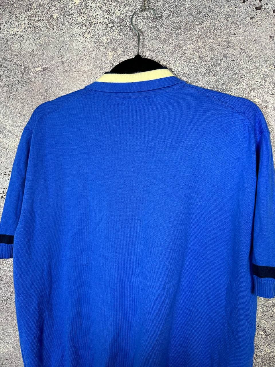 Baracuta × Vintage Vintage Baracuta Knit Polo Shirt Medium Blue Italy Size US M / EU 48-50 / 2 - 15 Thumbnail
