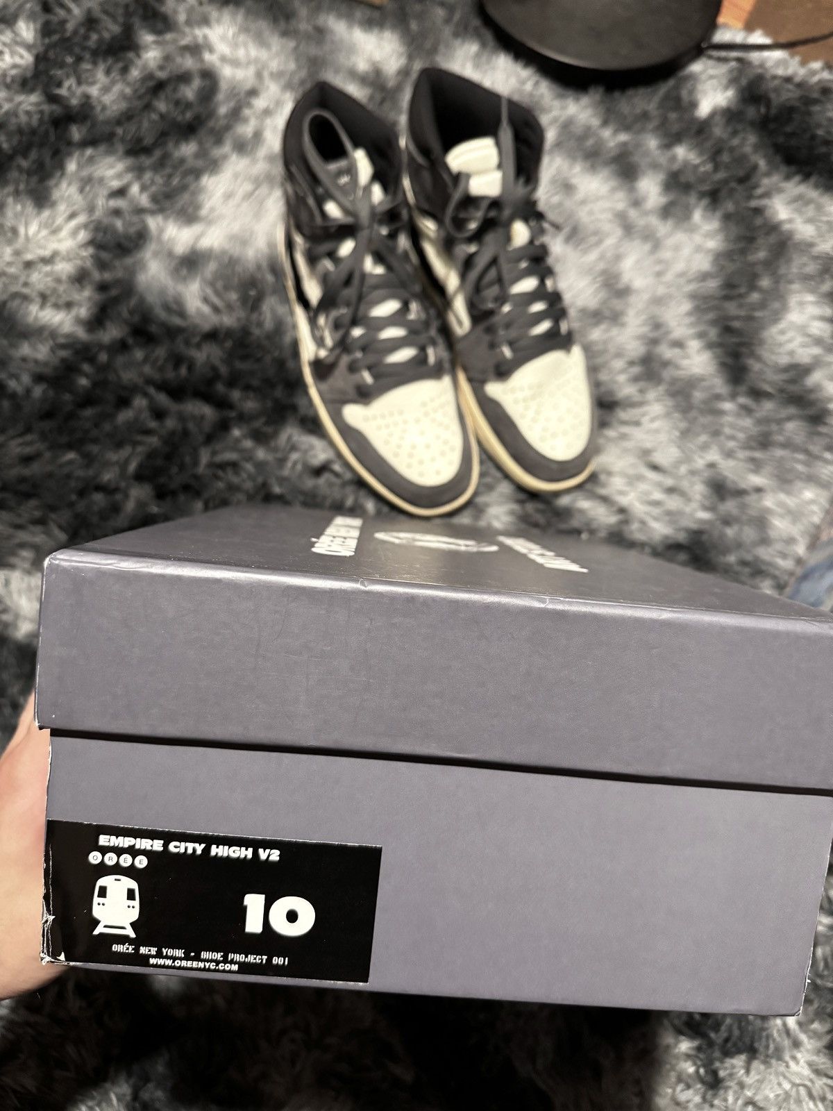 Oree New York Oree New York NYC Empire City High V2 “Suede” Custom AJ1 Size US 10 / EU 43 - 6 Thumbnail