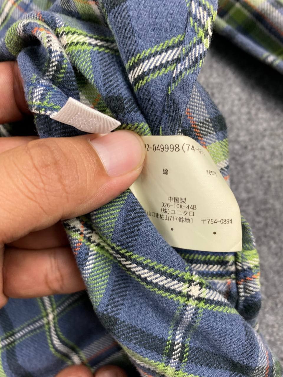 Japanese Brand vintage uniqlo shadow plaid western flannel shirt Size US M / EU 48-50 / 2 - 8 Thumbnail