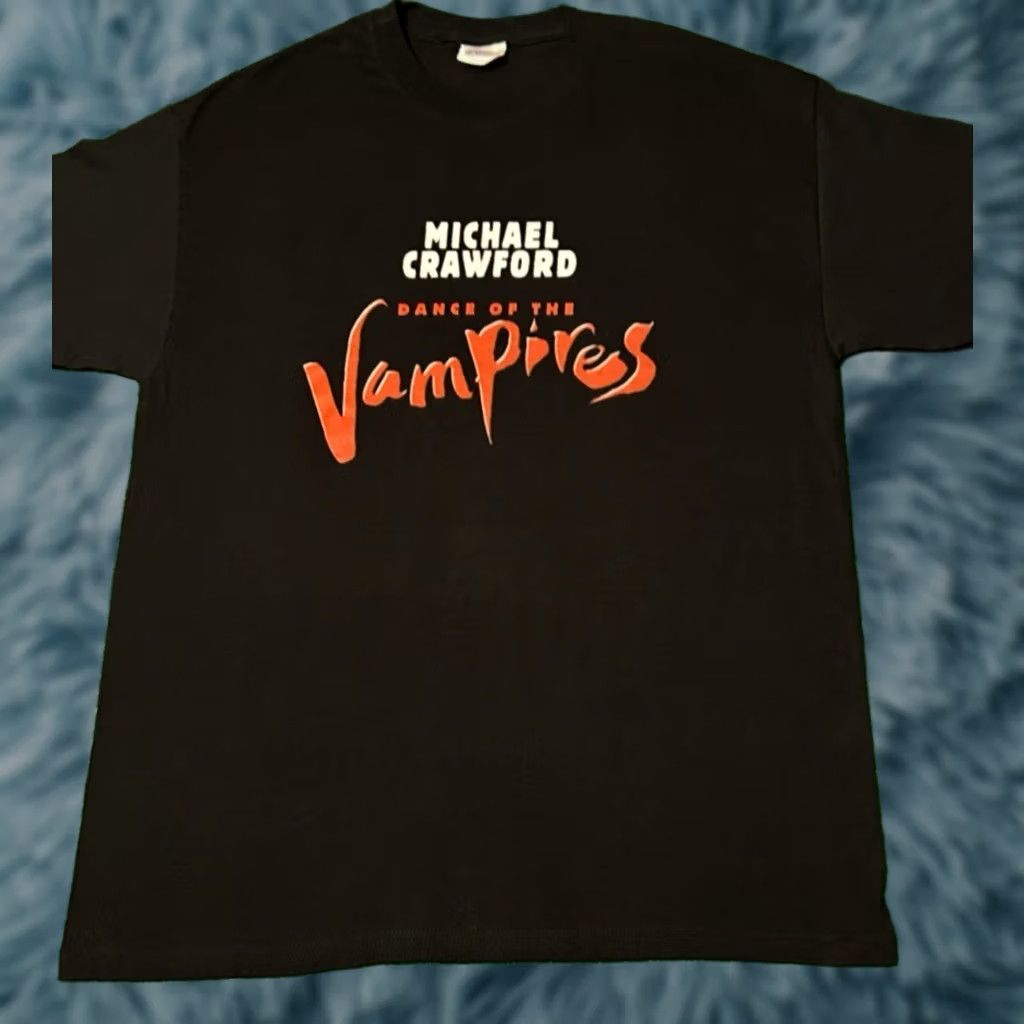 DANCER VINTAGE Michael Crawford Dance Of The Vampires VTG Shirt L Mens Black 90s Horror Movie Music 1990s Size US L / EU 52-54 / 3 - 1 Thumbnail