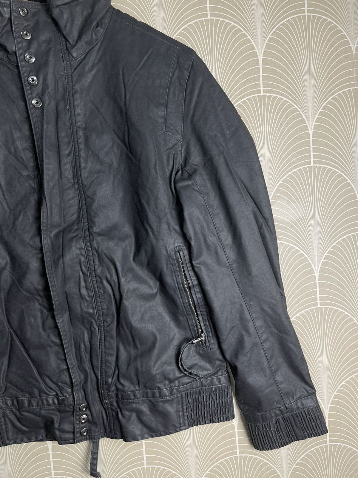 Japanese Brand × Nicole Club × Vintage 2000s NICOLE CLUB FOR MEN COATING BIKER JACKET Size US M / EU 48-50 / 2 - 4 Thumbnail