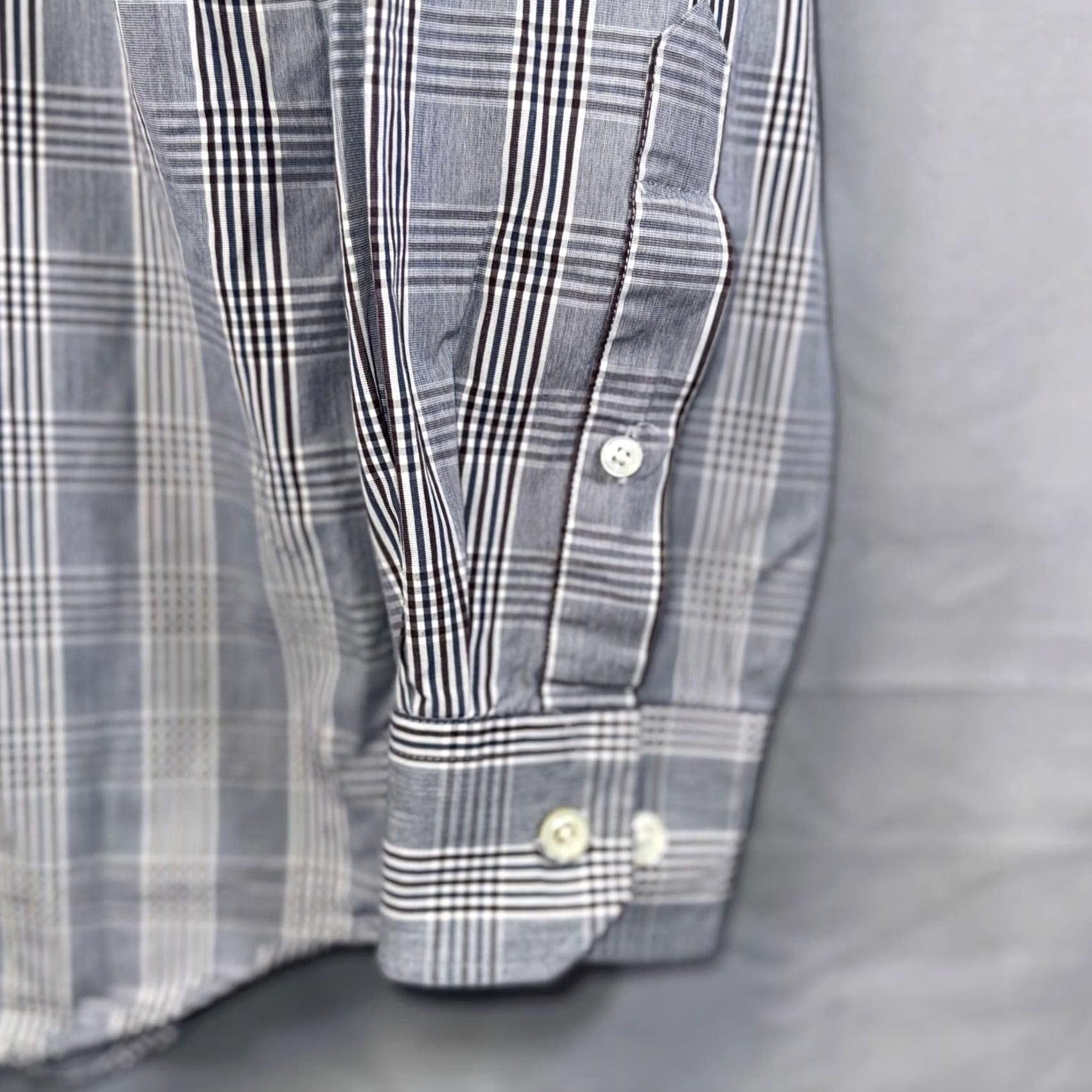 Todd Snyder Todd Snyder Shirt Mens 16.5 34/35 Blue Gray Plaid Button Down Long Sleeve L Blue Mens Size US L / EU 52-54 / 3 - 3 Thumbnail