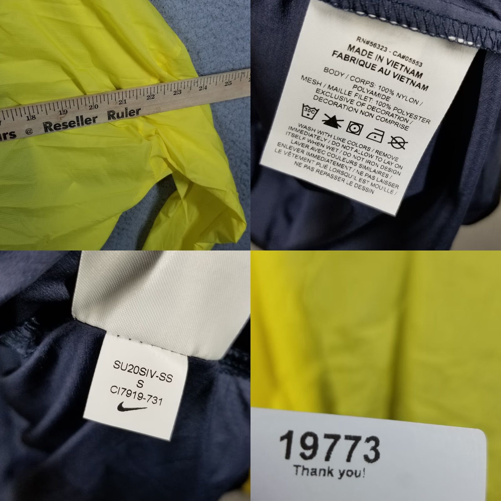 Nike Nike Repel WINDBREAKER Jacket NIKE REPEL WINDJACKET 3-in-1 Golf Jacket Black Yellow Small M Regular Women CI7919-731 Size M / US 6-8 / IT 42-44 - 8 Thumbnail