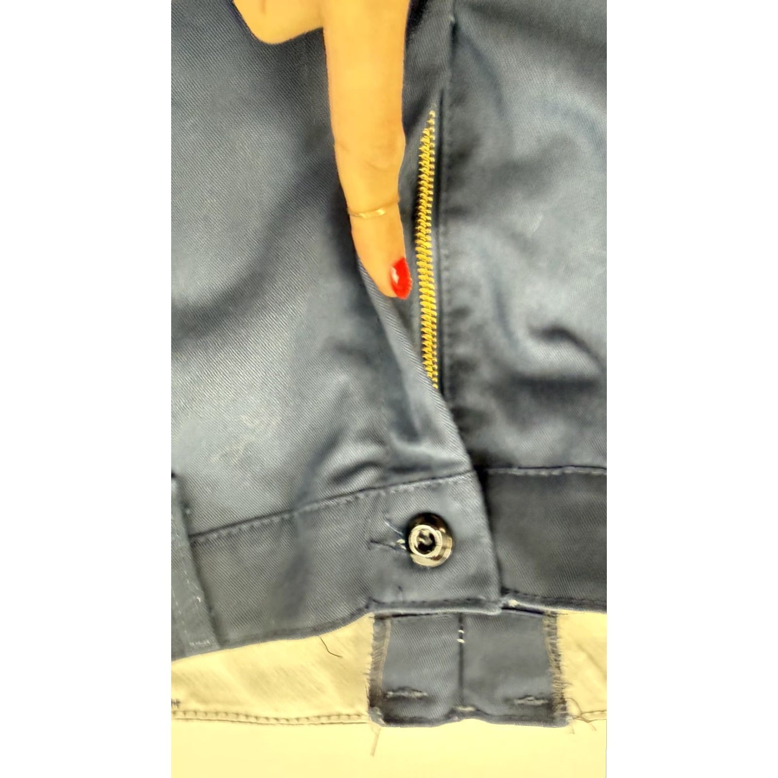 Red Kap Red Kap Pants Mens 34x28 Navy Blue Work Chino Straight Leg Uniform Workwear Size US 34 / EU 50 - 5 Thumbnail