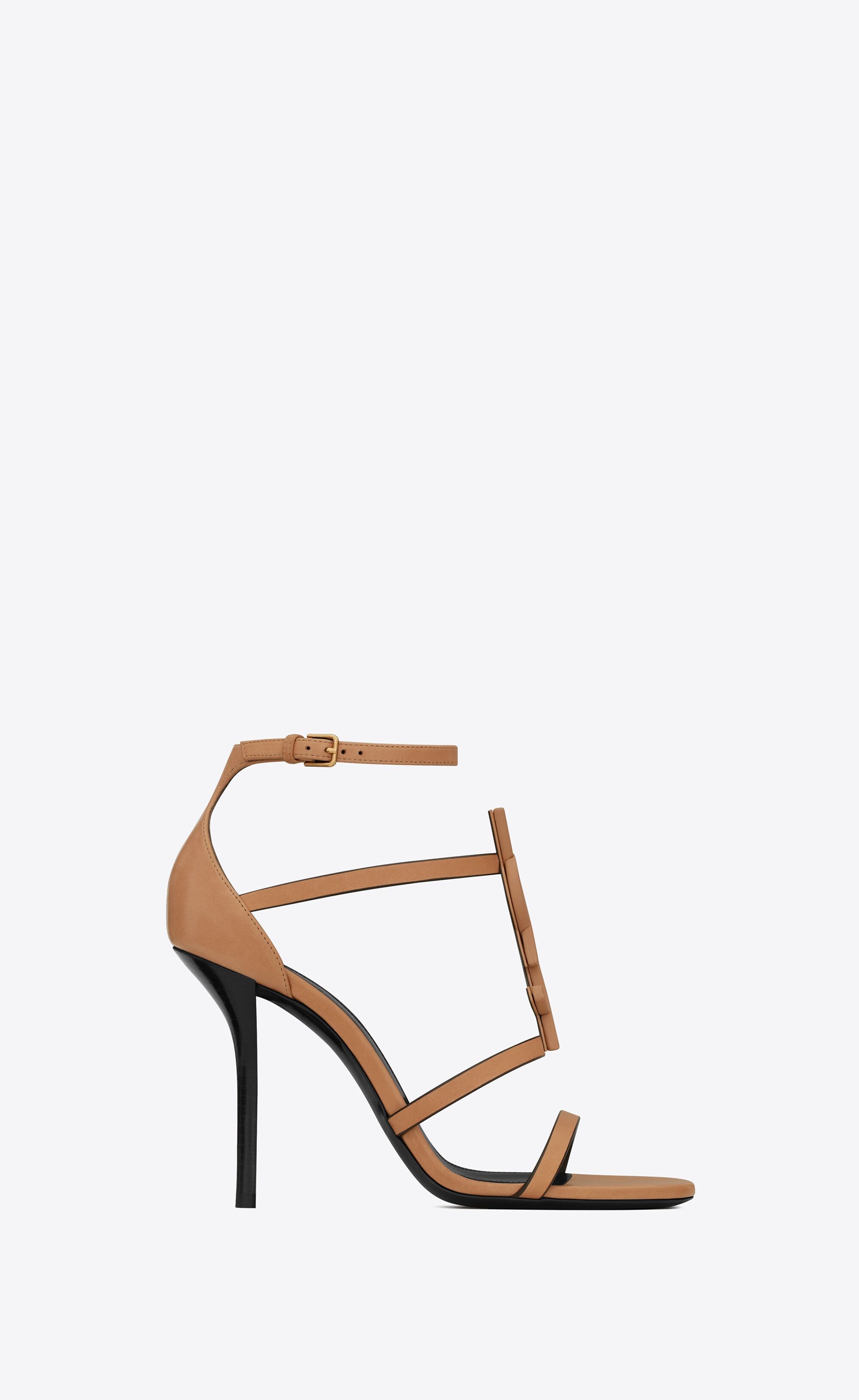 Saint Laurent Paris o1s1wg111125 Cassandra Sandals in Vegetable Tanned Leather Size US 8.5 / IT 38.5 - 1 Thumbnail