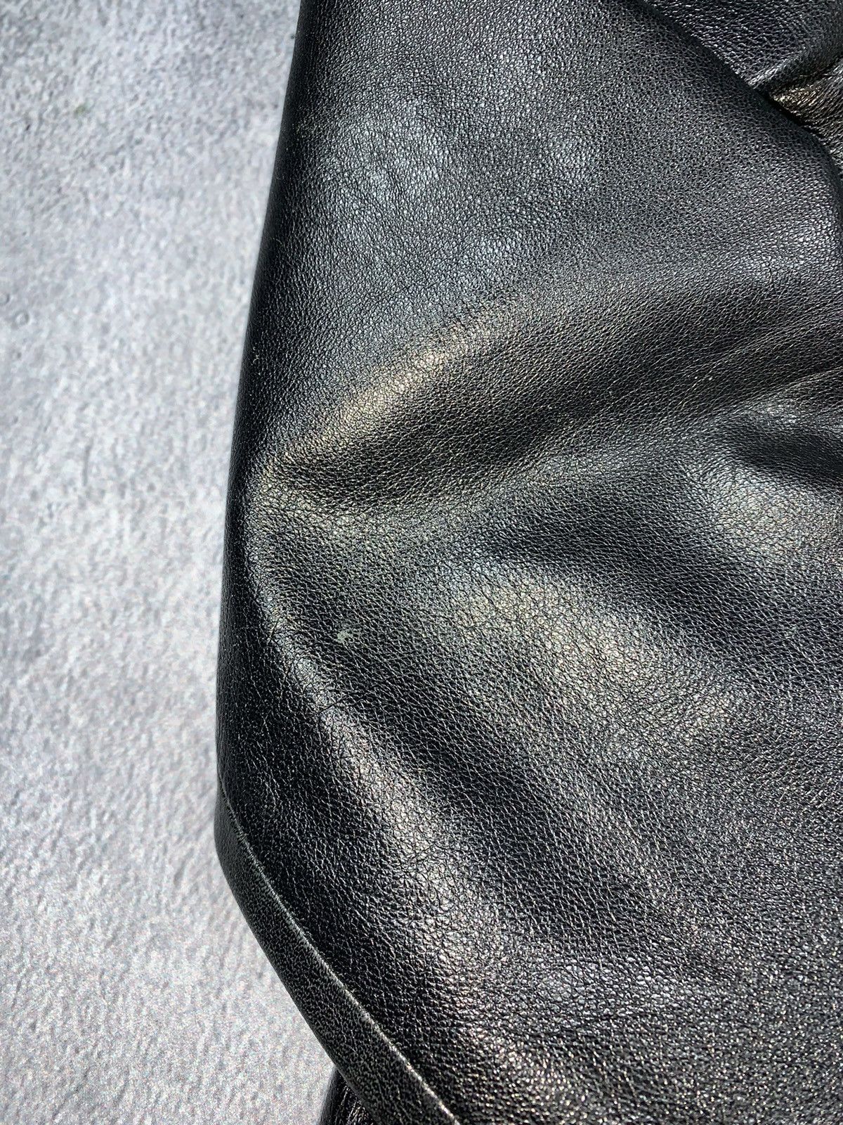 Trussardi × Vintage Vintage 90s Trussardi leather jacket blazer opium bondage Size L / US 10 / IT 46 - 13 Thumbnail